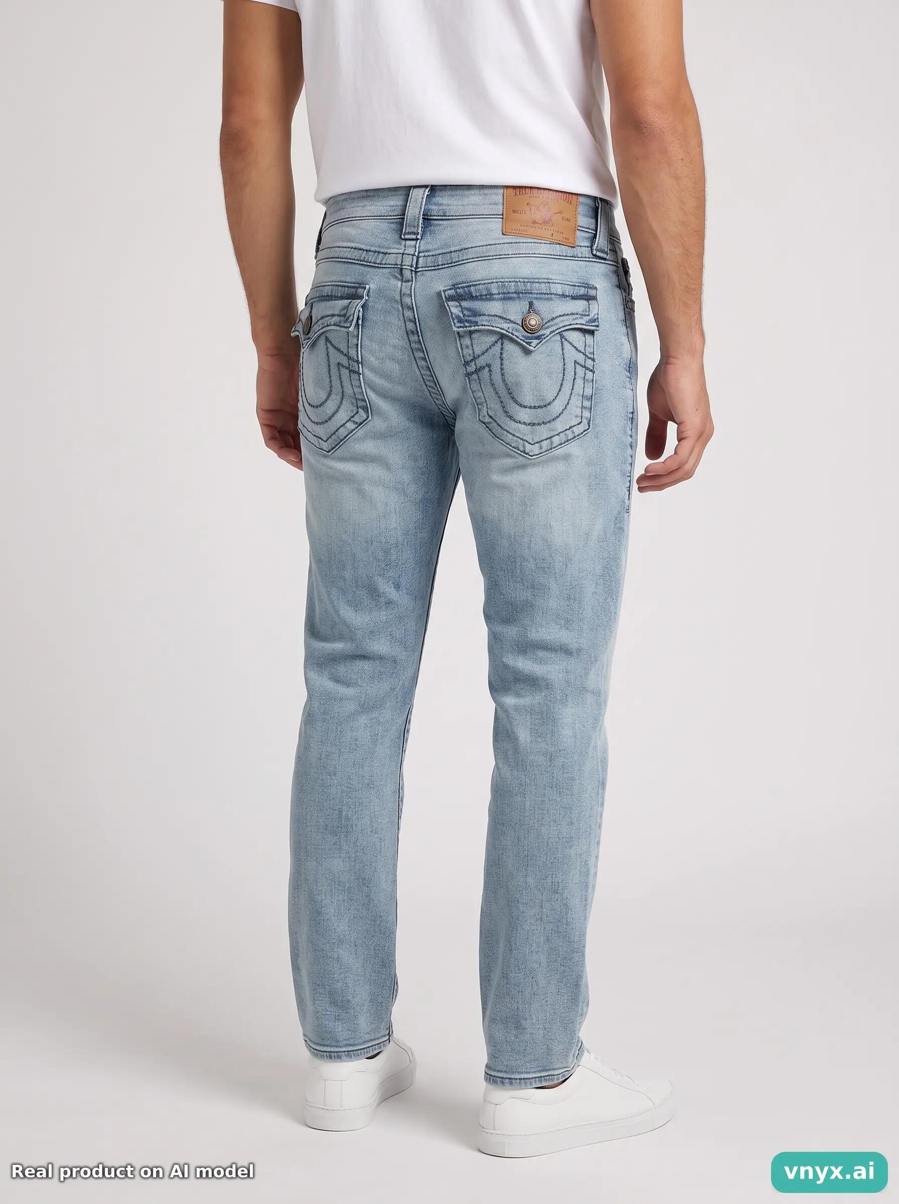 Second Life - Vintage True Religion Light Blue Jeans Men W26 L26 2/6