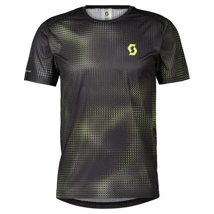T-shirt - hardlopen - heren - korte mouwen, reflecterende zones - RC RUN - zwart