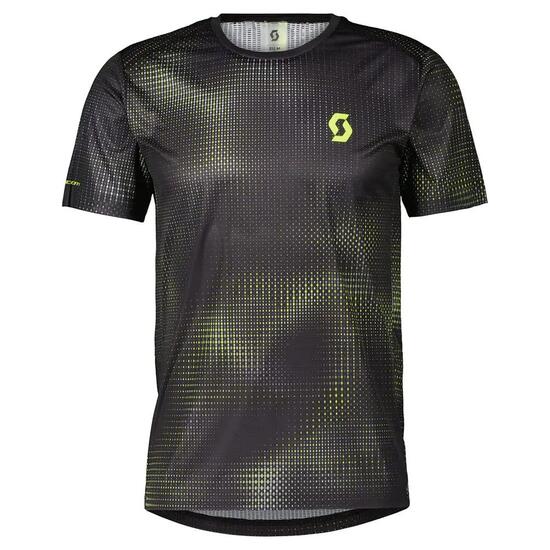 T-shirt - hardlopen - heren - korte mouwen, reflecterende zones - RC RUN - zwart