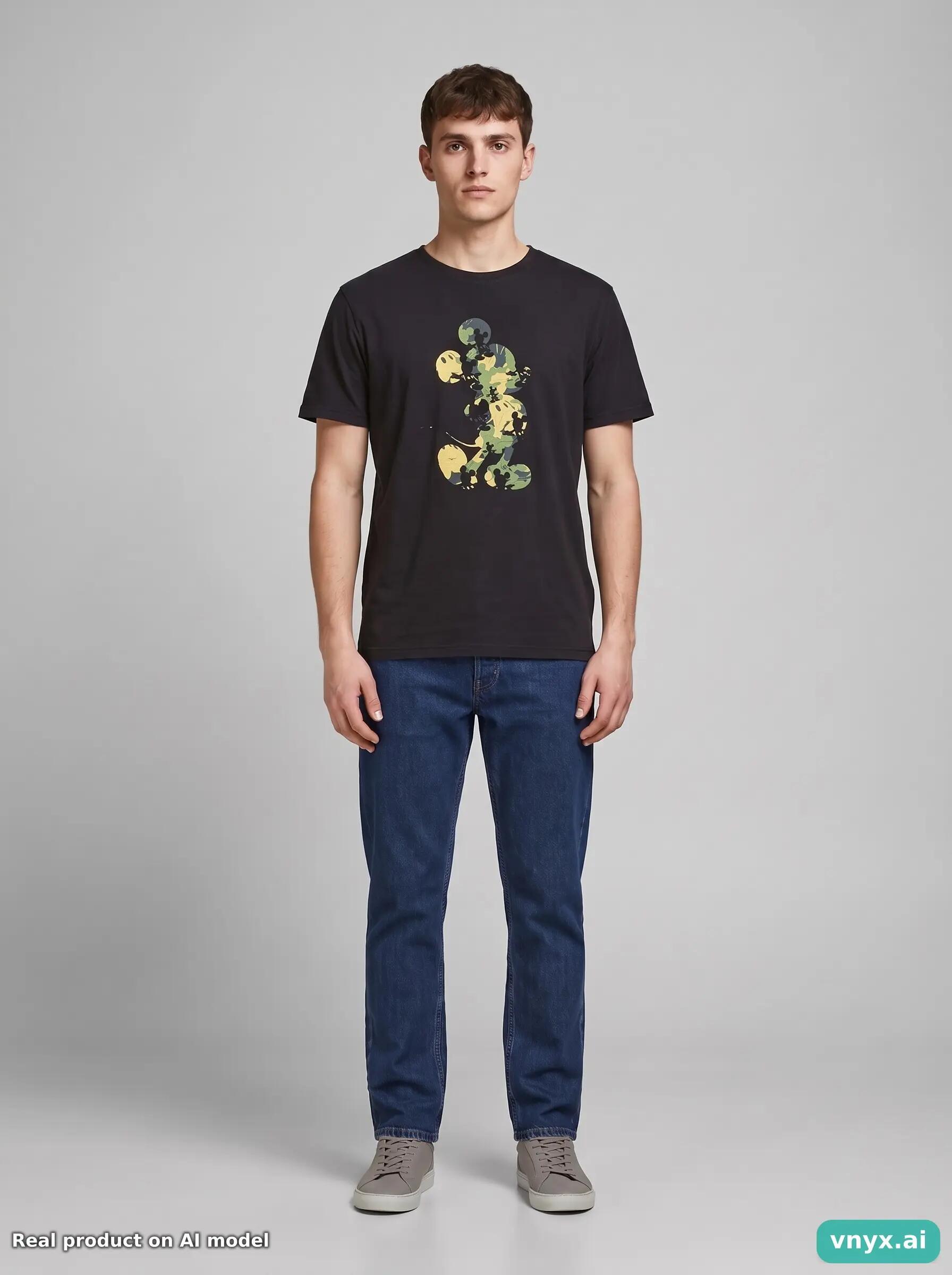 Second Life - Vintage Disney Black T-Shirt Men M 6/6