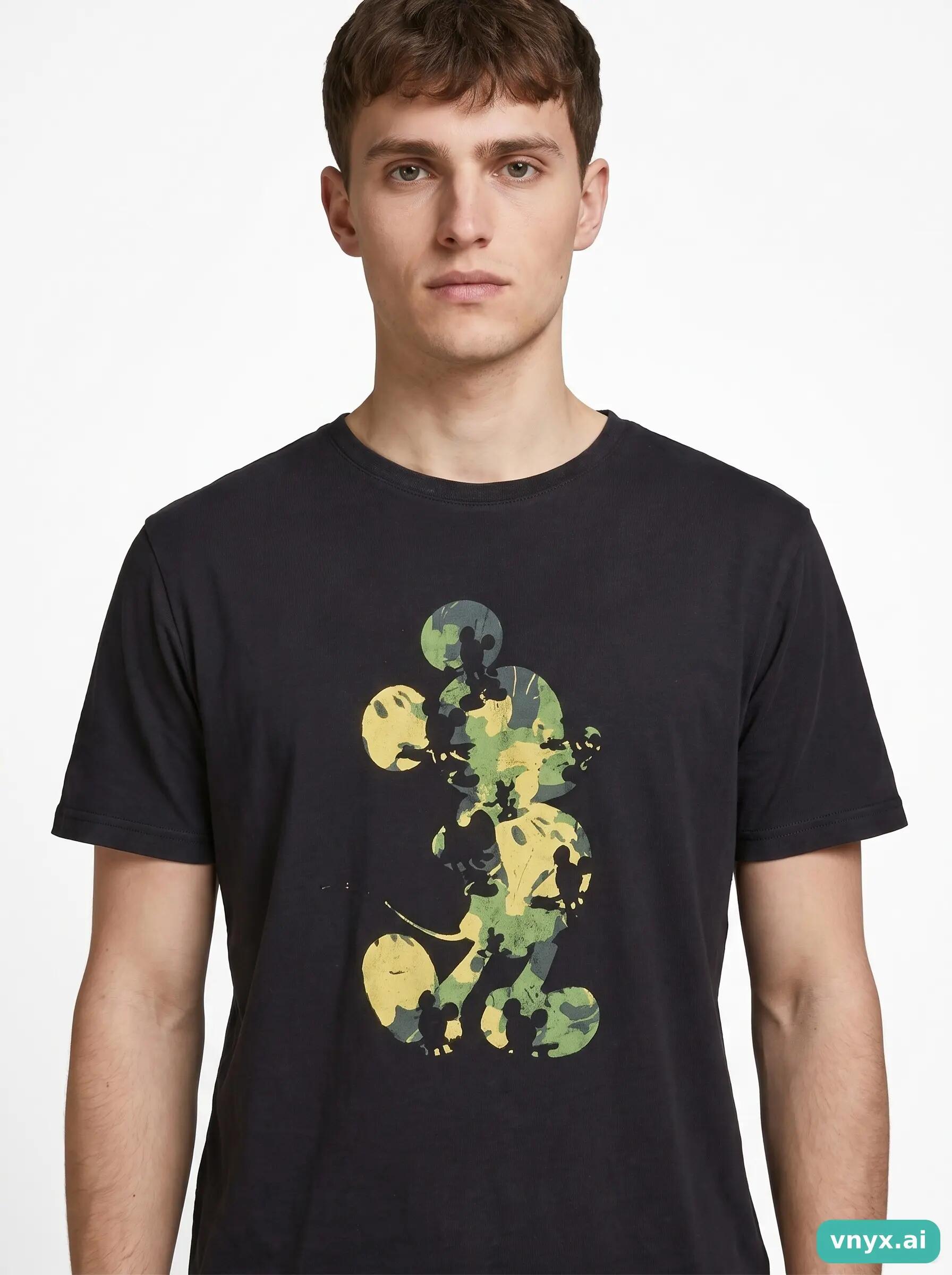 Second Life - Vintage Disney Black T-Shirt Men M 5/6