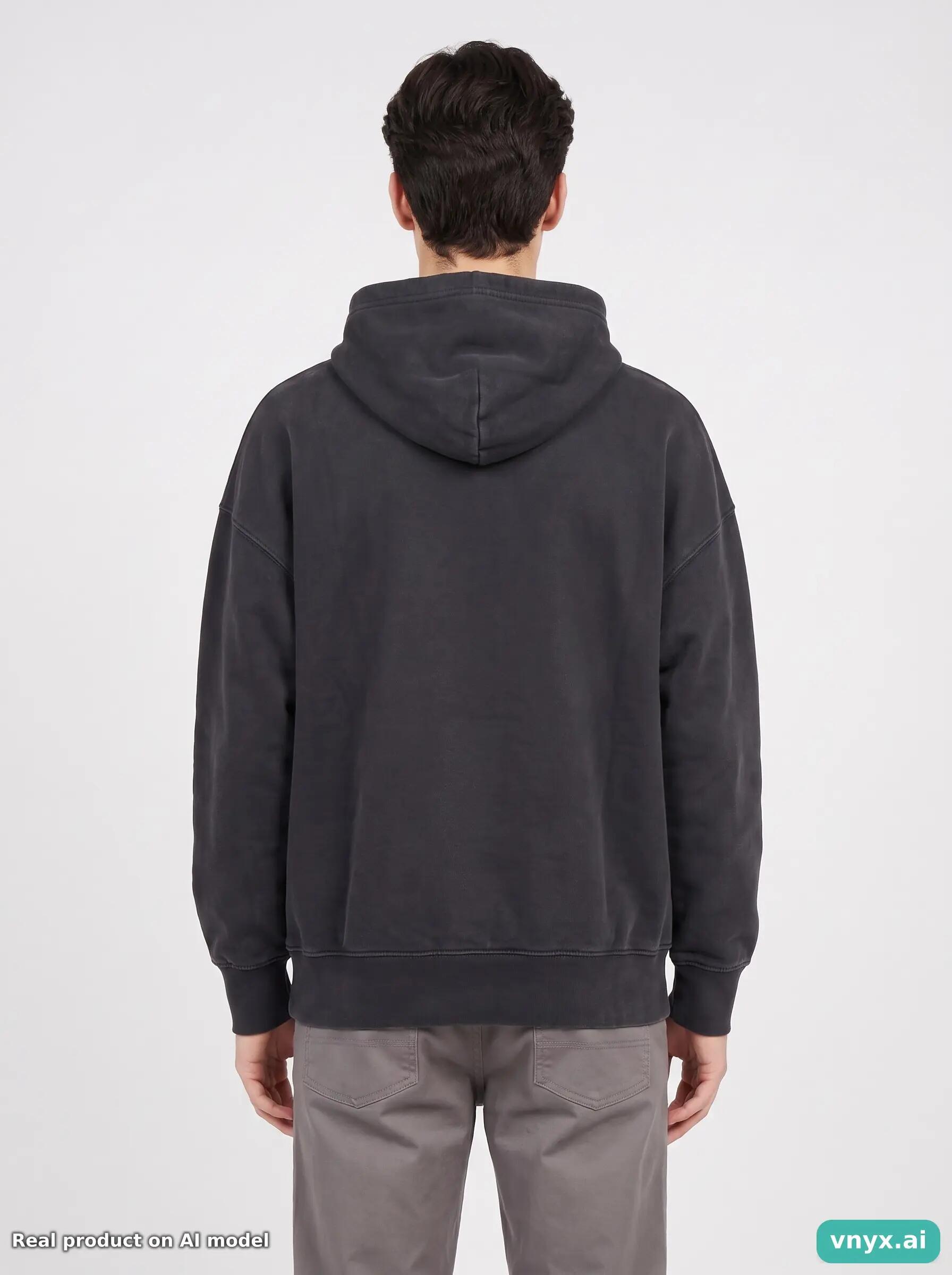 Second Life - Vintage Adidas Black Relaxed Hoodie Men S 2/6
