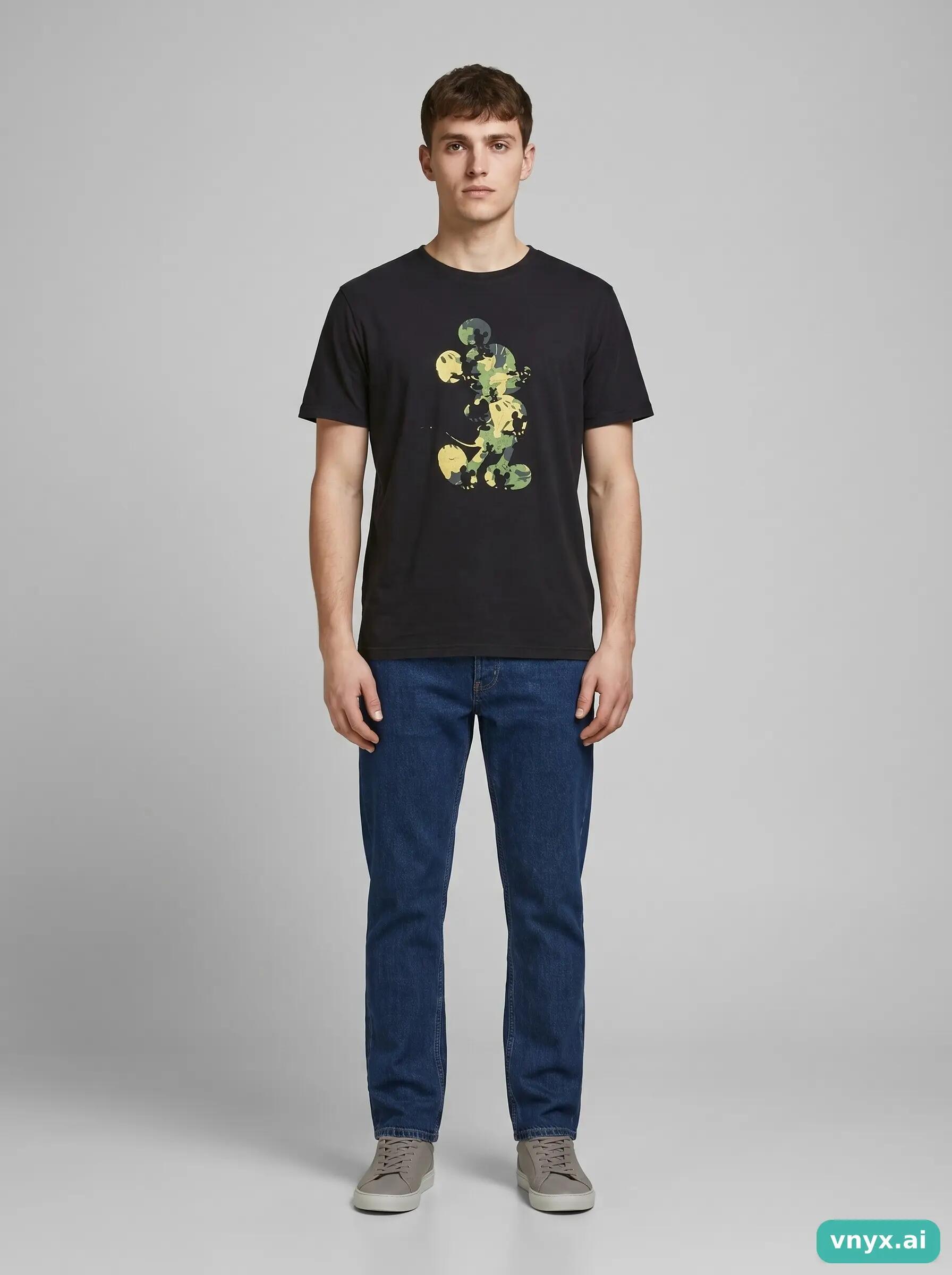 Second Life - Vintage Disney Black T-Shirt Men M 3/6