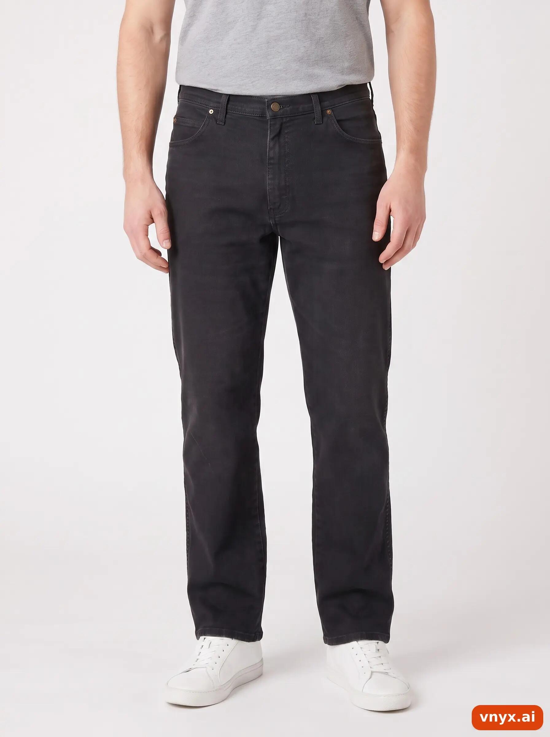 Second Life - Vintage Wrangler Black Jeans Men W37 L31 1/6
