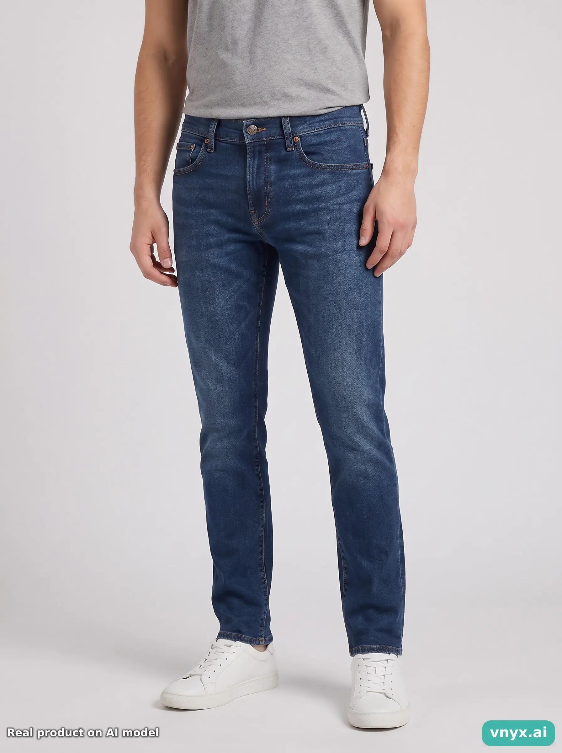 Second Life - Vintage Levi's Dark Blue Jeans Men 25 L31 1/6
