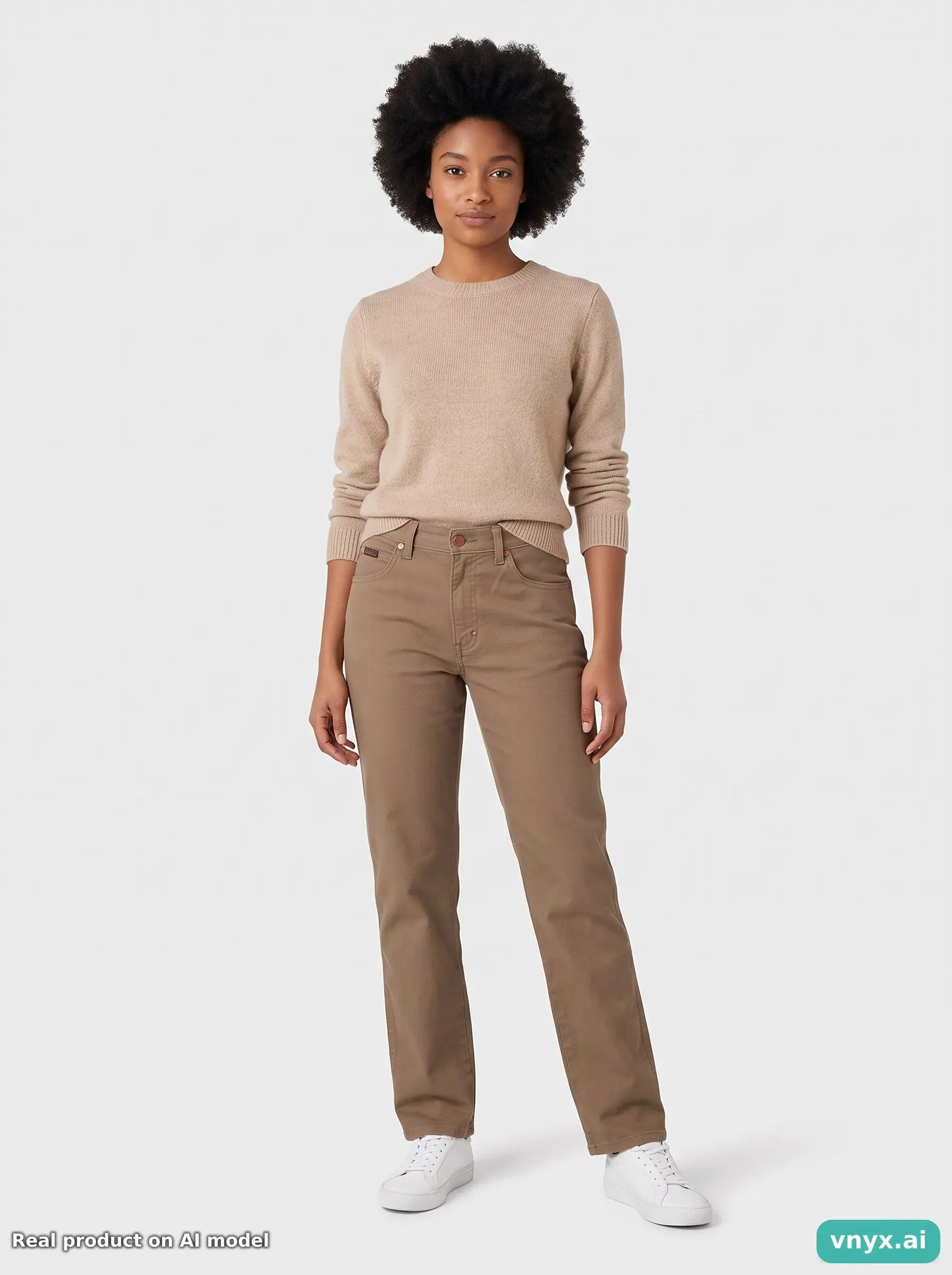 Second Life - Vintage Wrangler Khaki Trousers Women 30 L29 6/6
