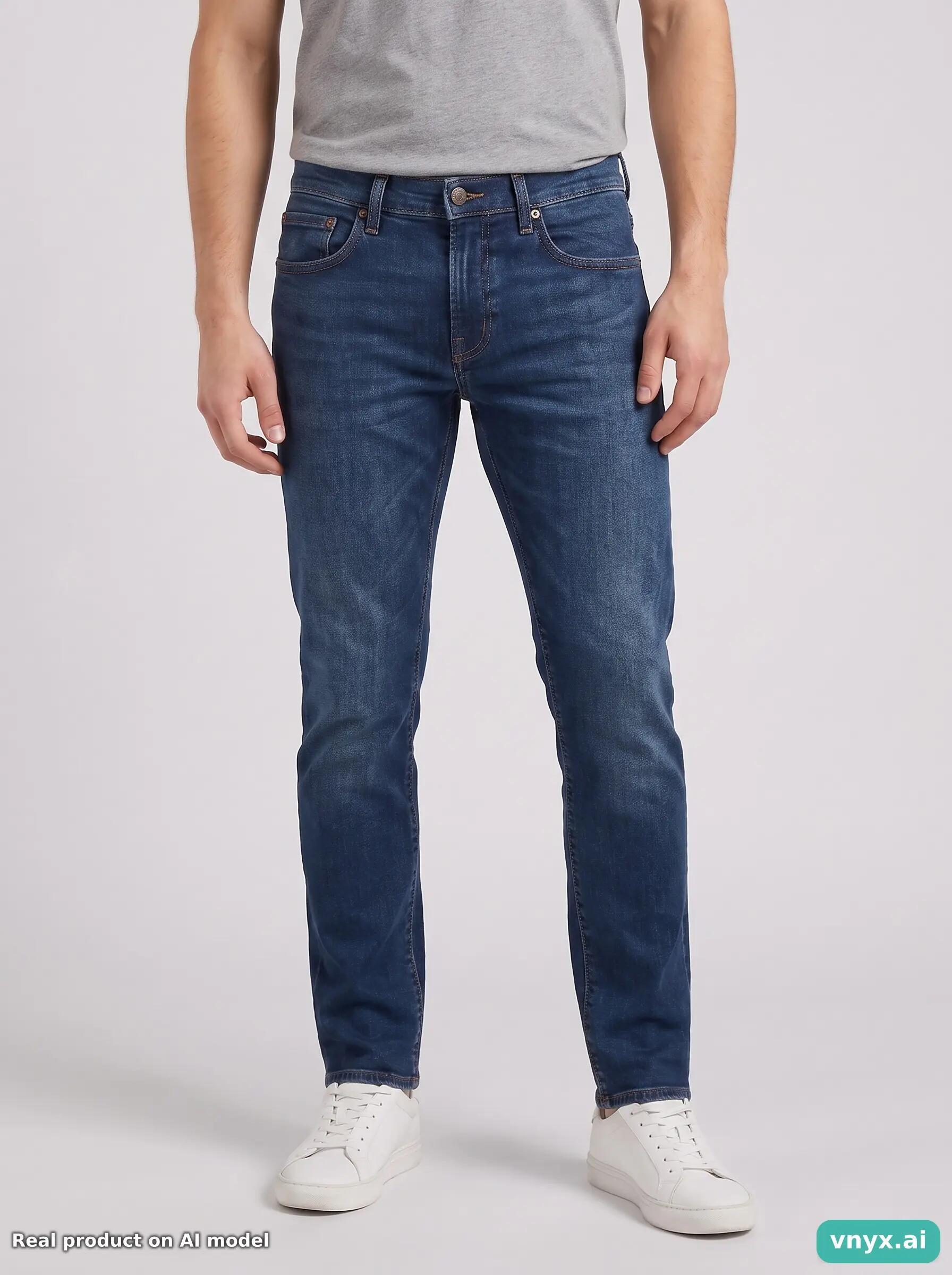 Second Life - Vintage Levi's Dark Blue Jeans Men 25 L31 5/6