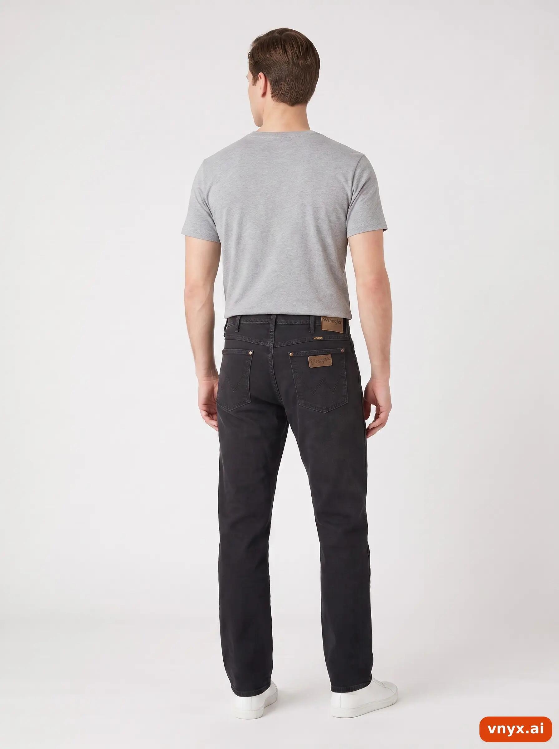Second Life - Vintage Wrangler Black Jeans Men W37 L31 2/6