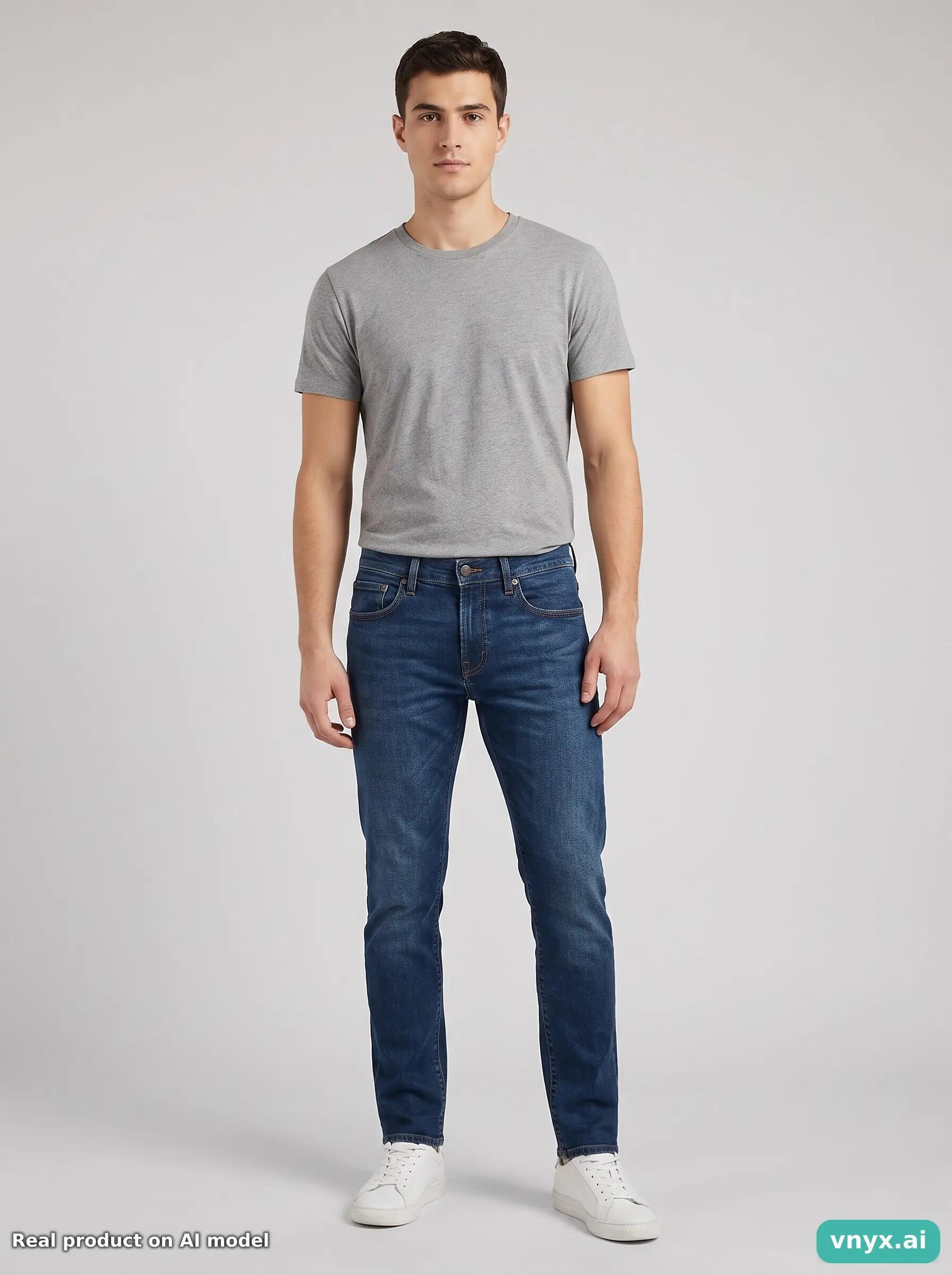 Second Life - Vintage Levi's Dark Blue Jeans Men 25 L31 3/6