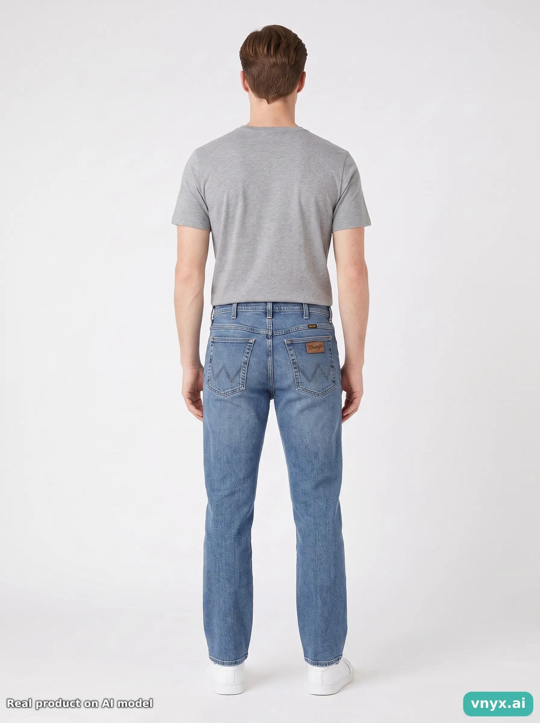 Second Life - Vintage Wrangler Light Blue Jeans Men W33 L30 4/6
