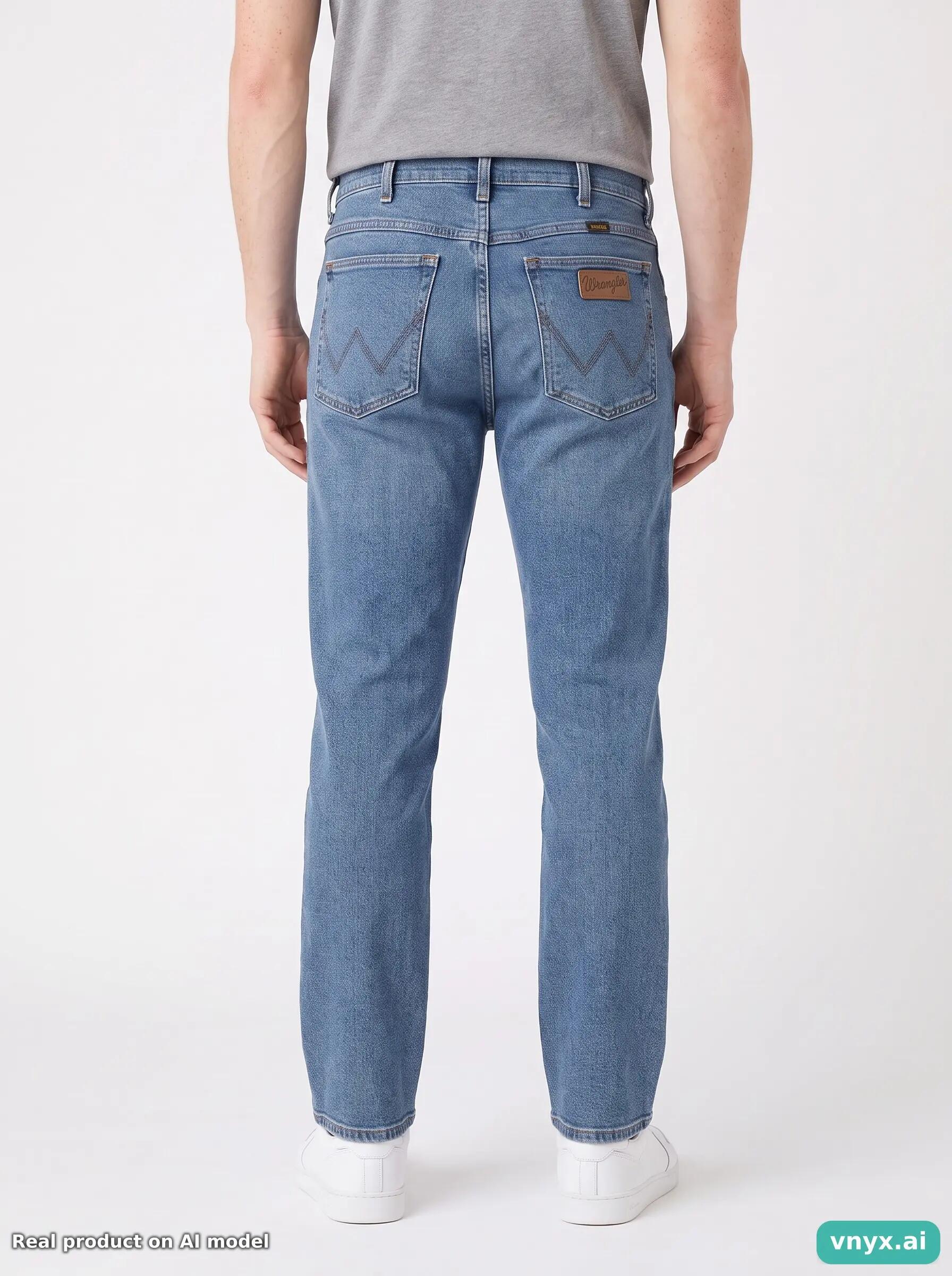 Second Life - Vintage Wrangler Light Blue Jeans Men W33 L30 2/6