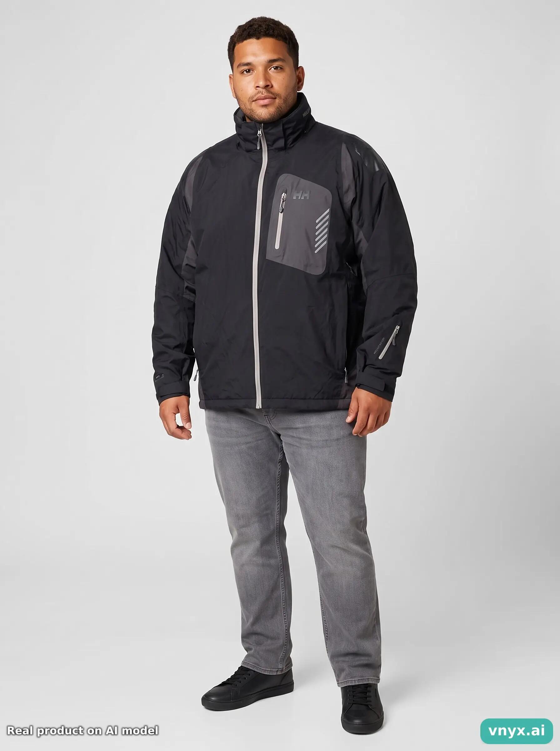 Second Life - Helly Hansen Outdoor Jacket in Charcoal size XXL 6/6