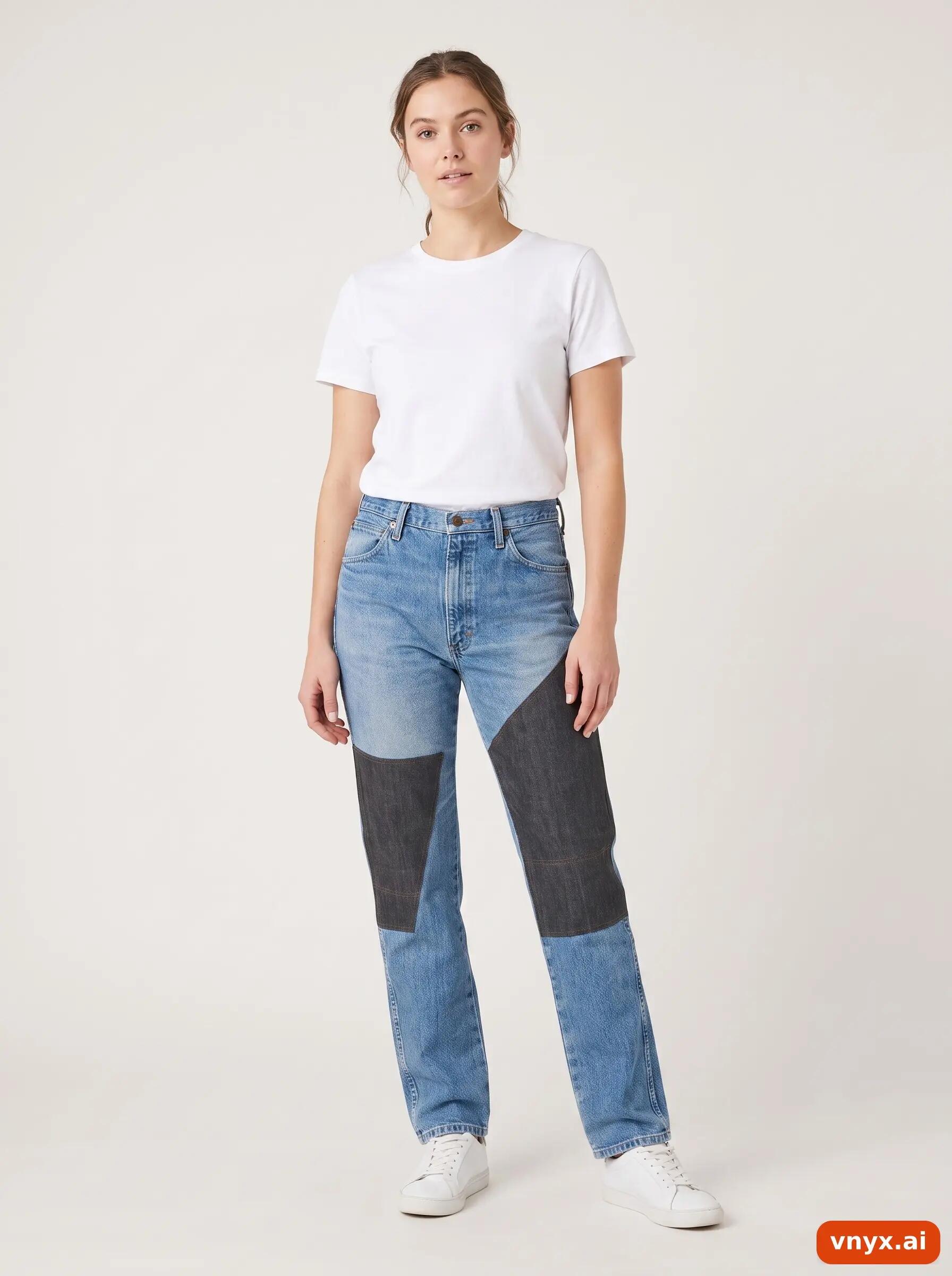 Second Life - Vintage Wrangler Blue Jeans Women W34 L36 3/6