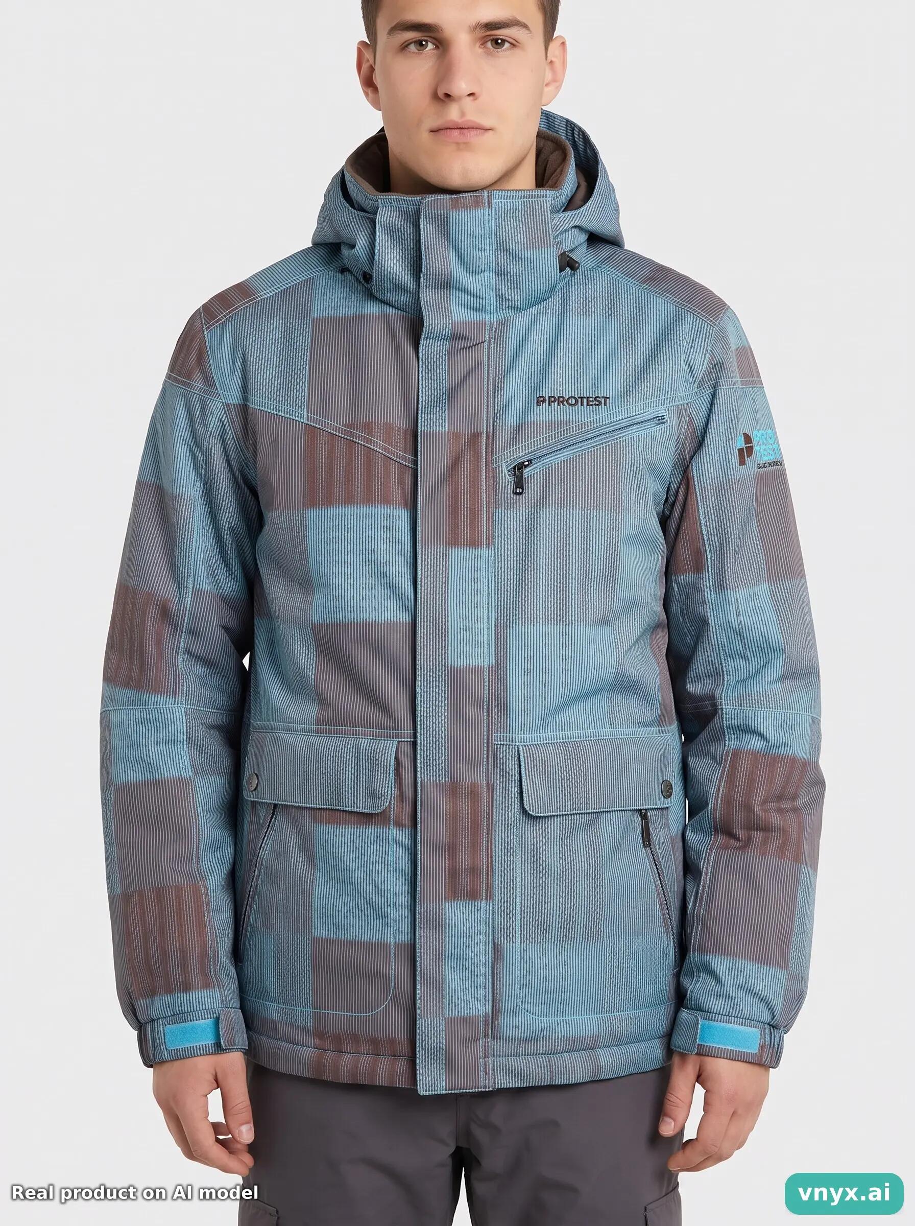 Second Life - PROTEST Blue and Brown Outdoor Jacket M 6/6