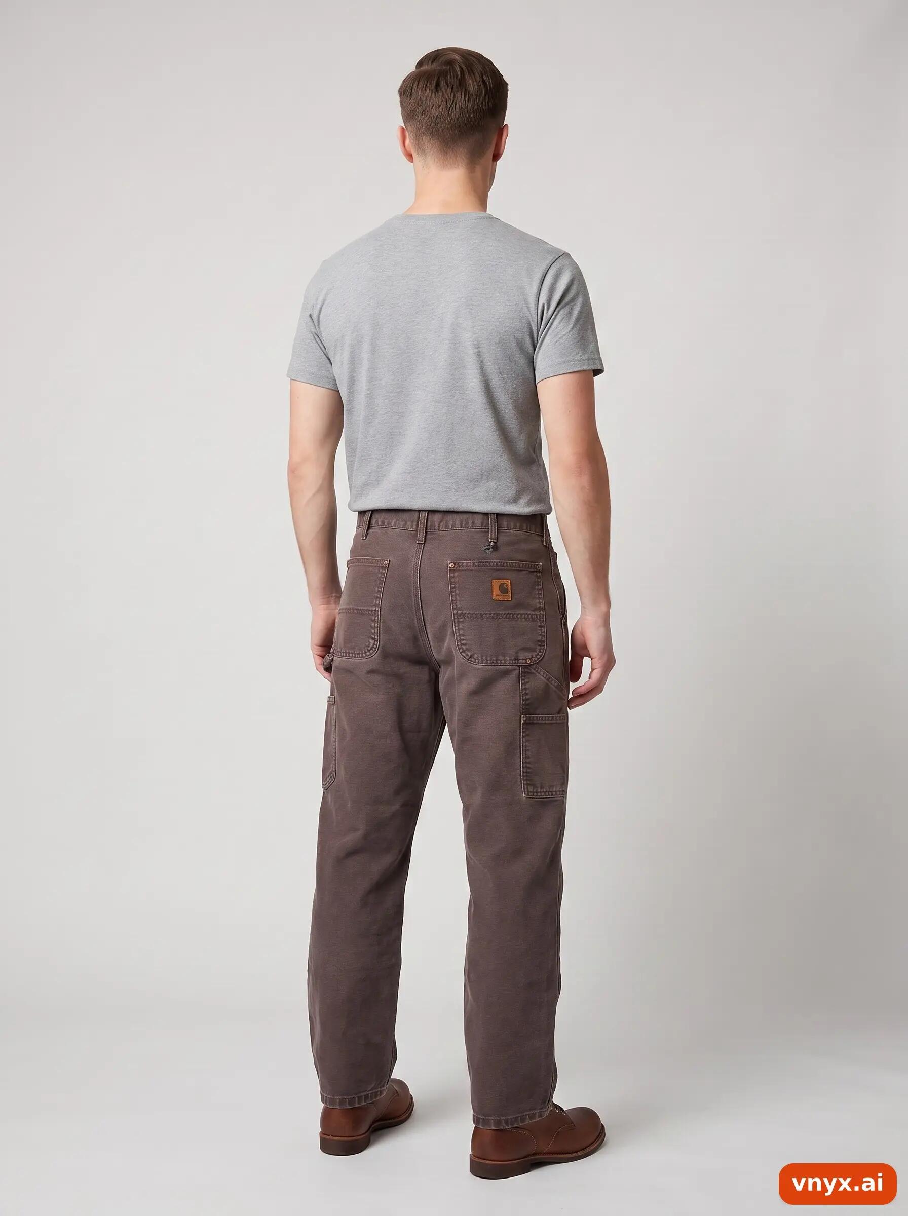 Second Life - Vintage Carhartt Brown Trousers Men W36 L30 2/6