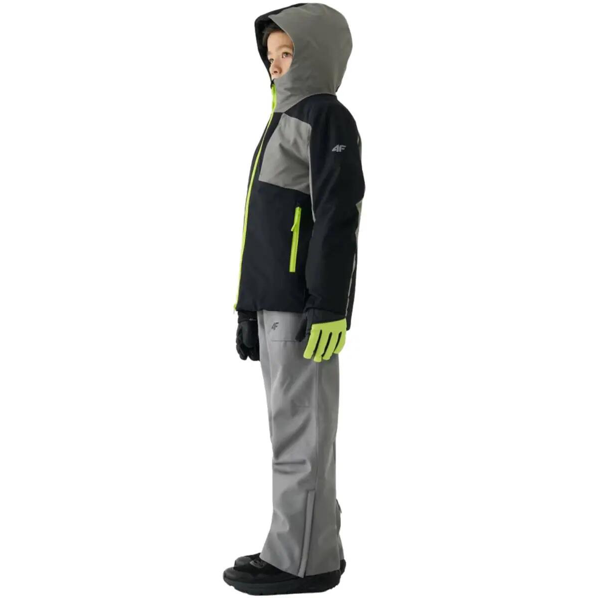 Kurtka Juniorska 4F Black Grey 4FJWAW24TTJAM536-20S 128 5/6