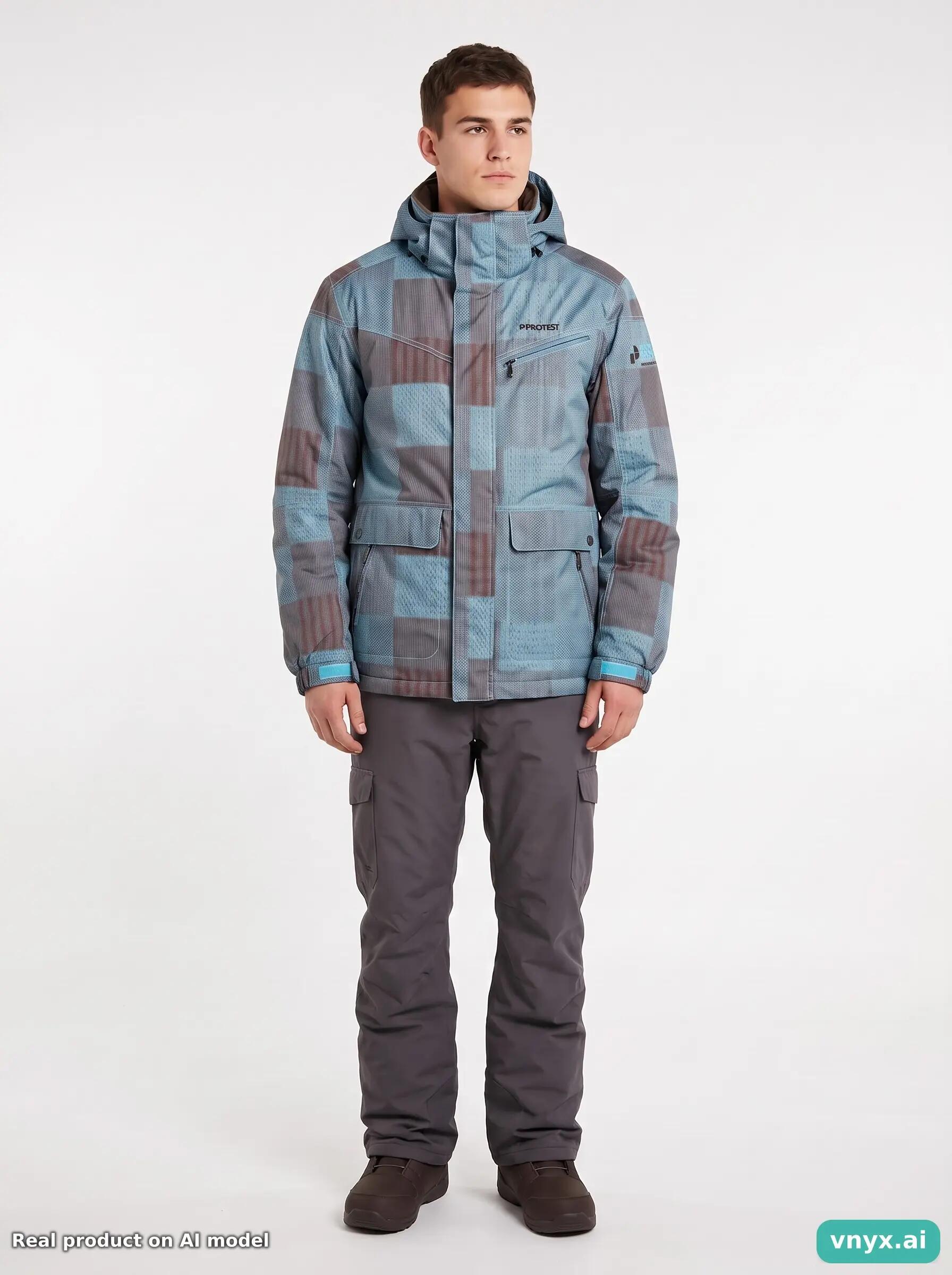 Second Life - PROTEST Blue and Brown Outdoor Jacket M 5/6
