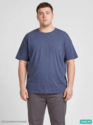 Second life - vintage fruit of the loom dark blue t-shirt men xxl