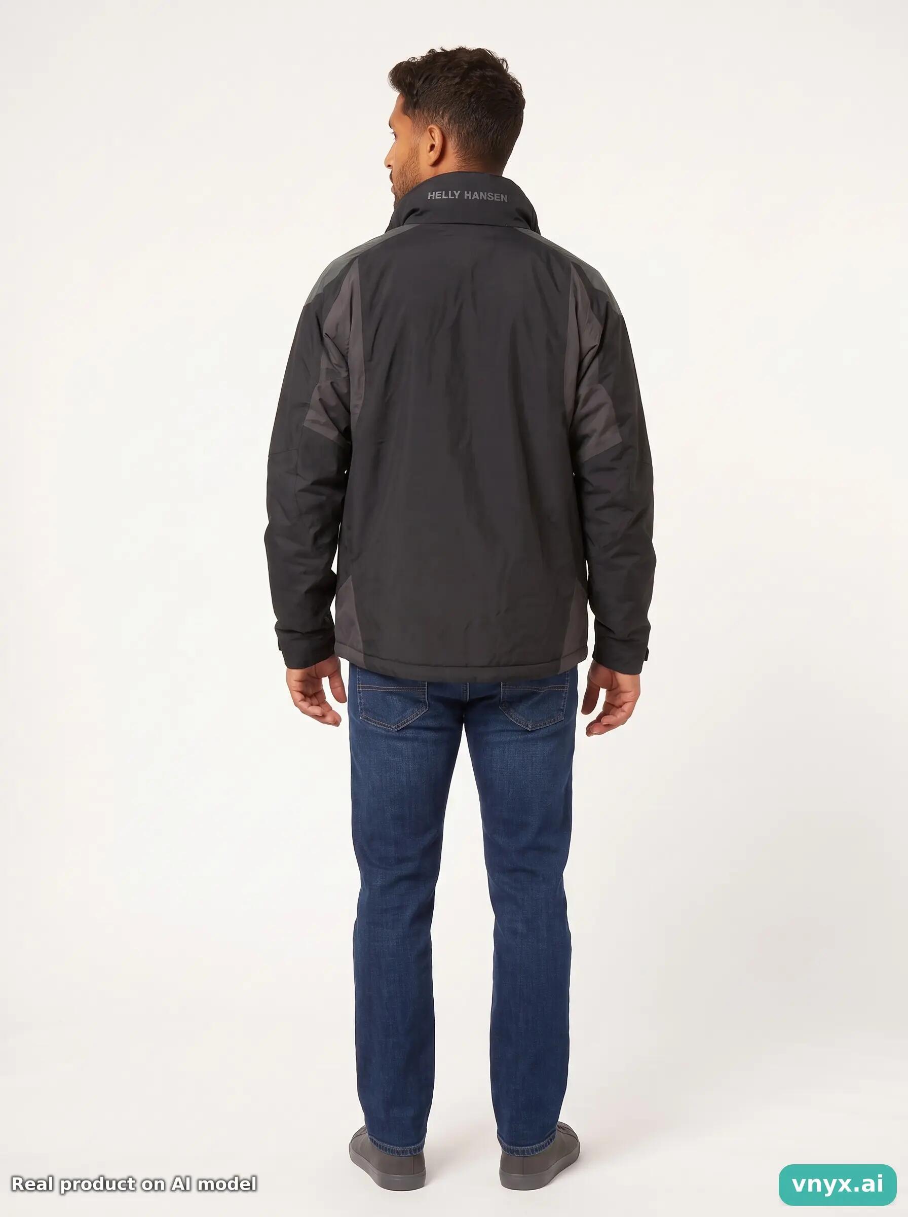 Second Life - Helly Hansen Outdoor Jacket in Charcoal size XXL 4/6