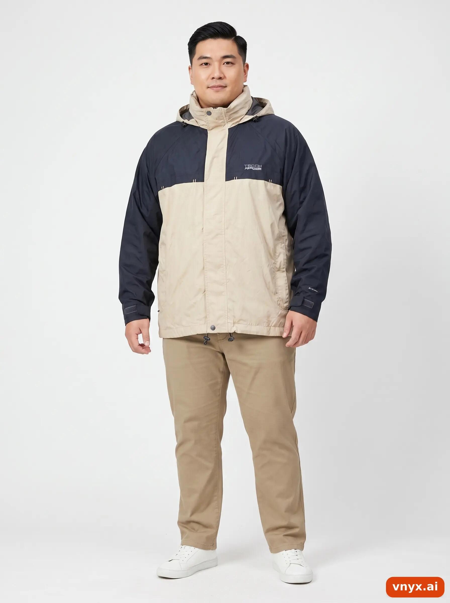 Second Life - Vintage Tenson Beige Windbreaker Men XXXL 3/6
