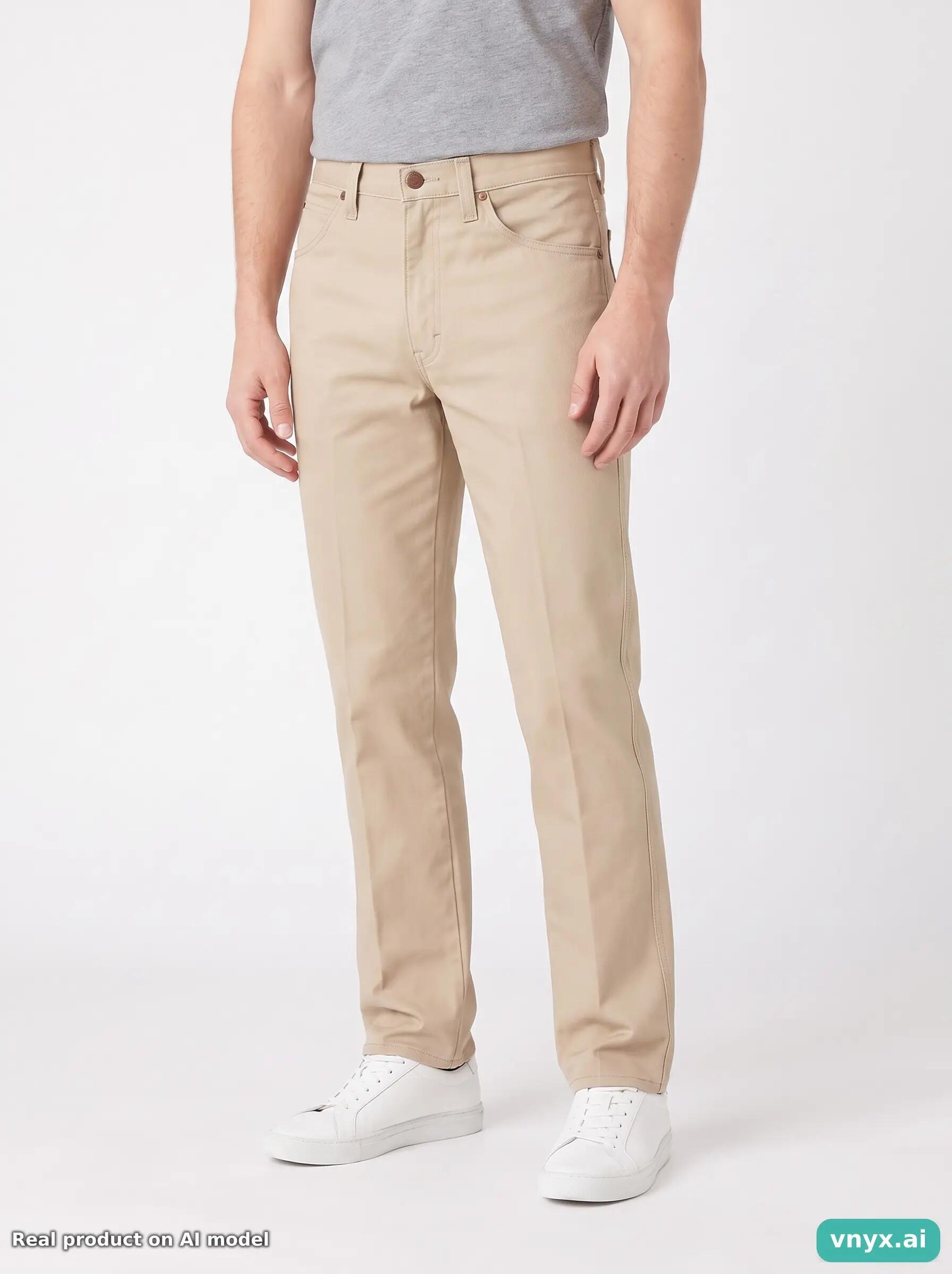 Second Life - Vintage Wrangler Beige Jeans Men W27 L34 1/6