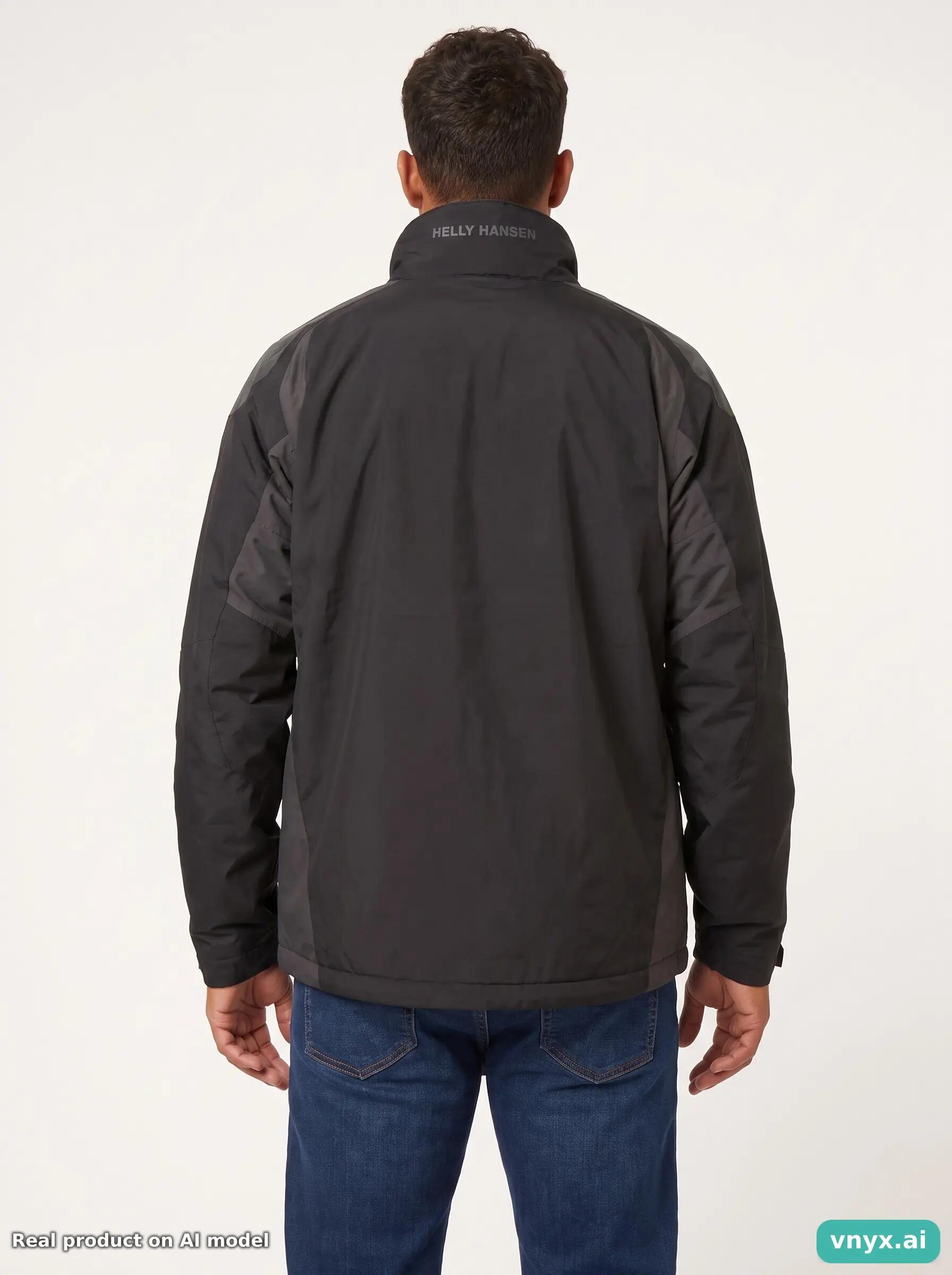 Second Life - Helly Hansen Outdoor Jacket in Charcoal size XXL 2/6