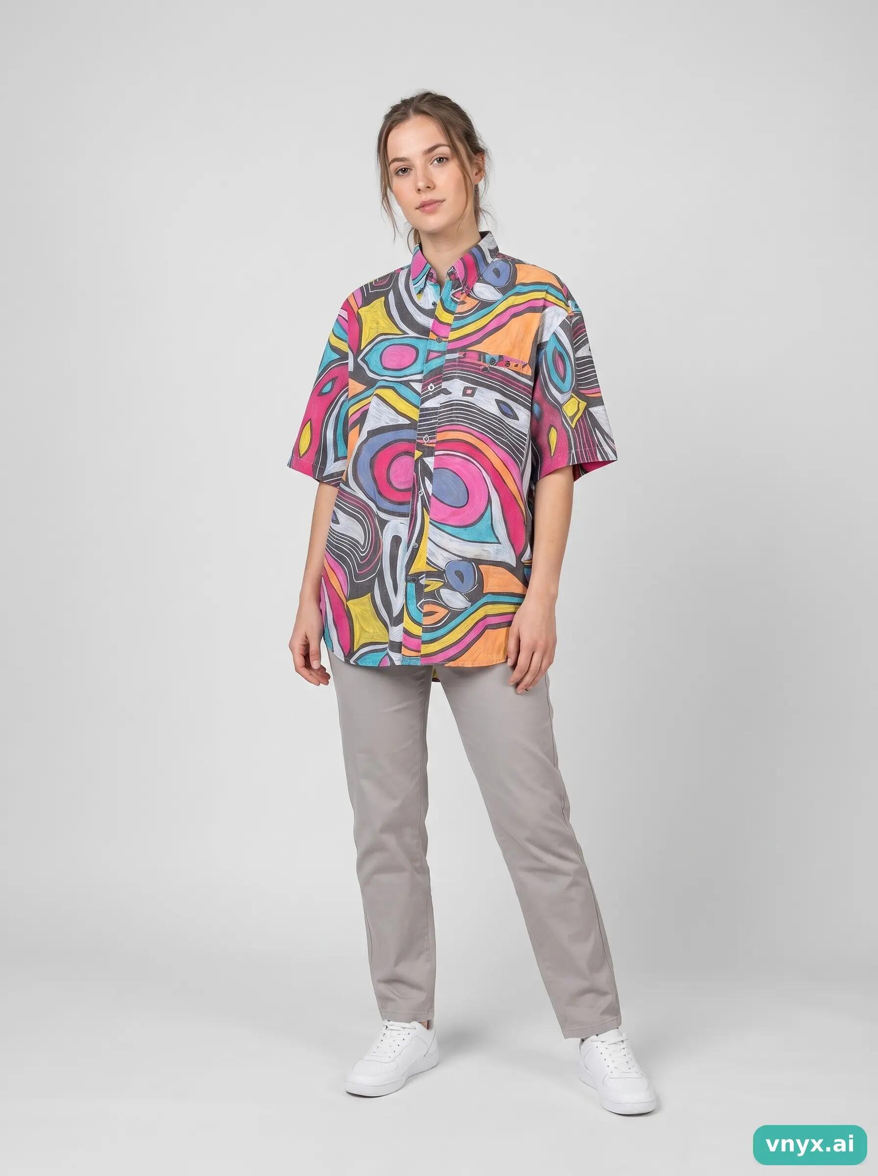 Second Life - Vintage VICTOR Bold Casual Shirt Shirt Blouse Women 3/6