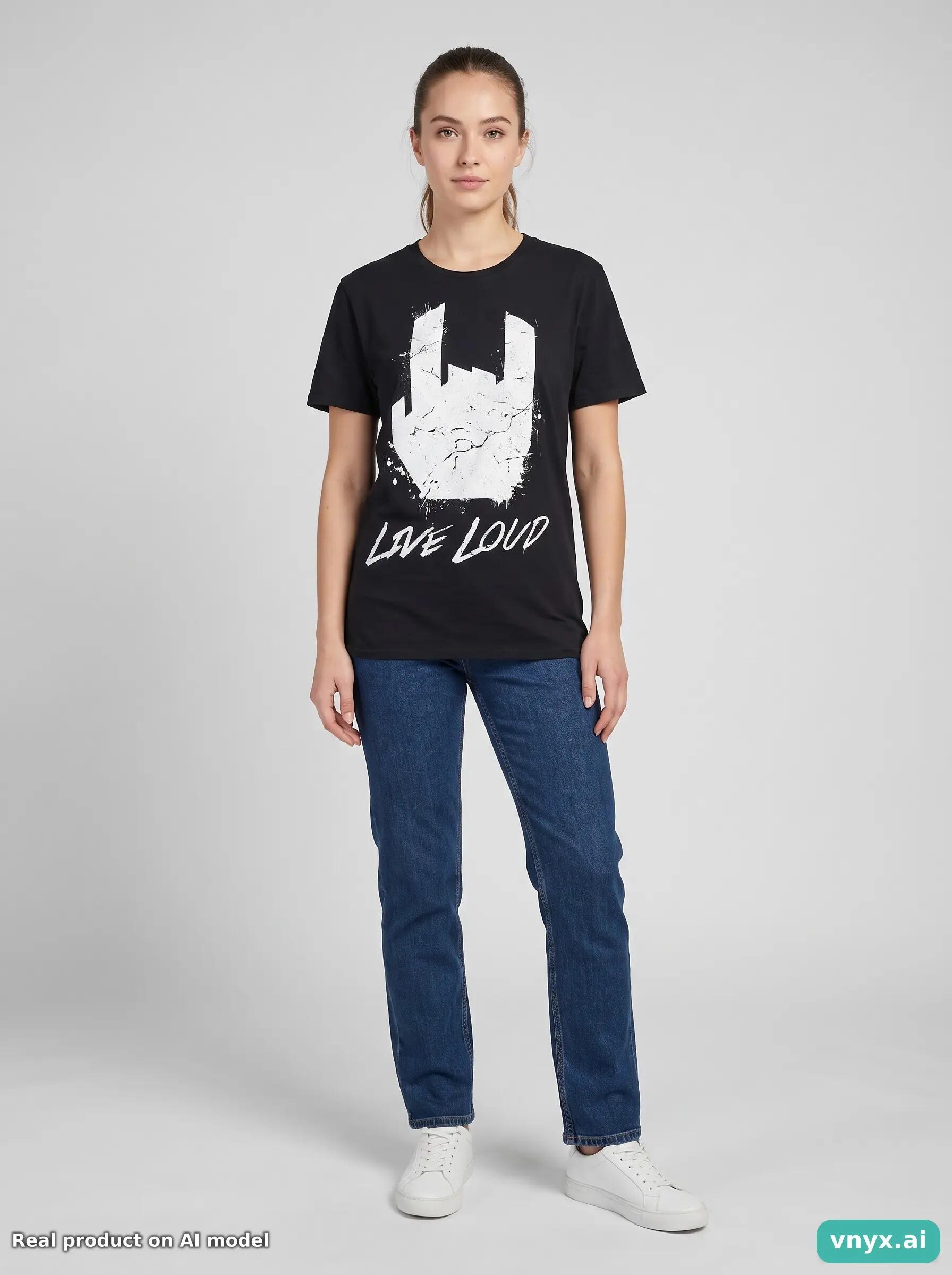 Second Life - Vintage Gildan Deep Black T-Shirt Women L 3/6
