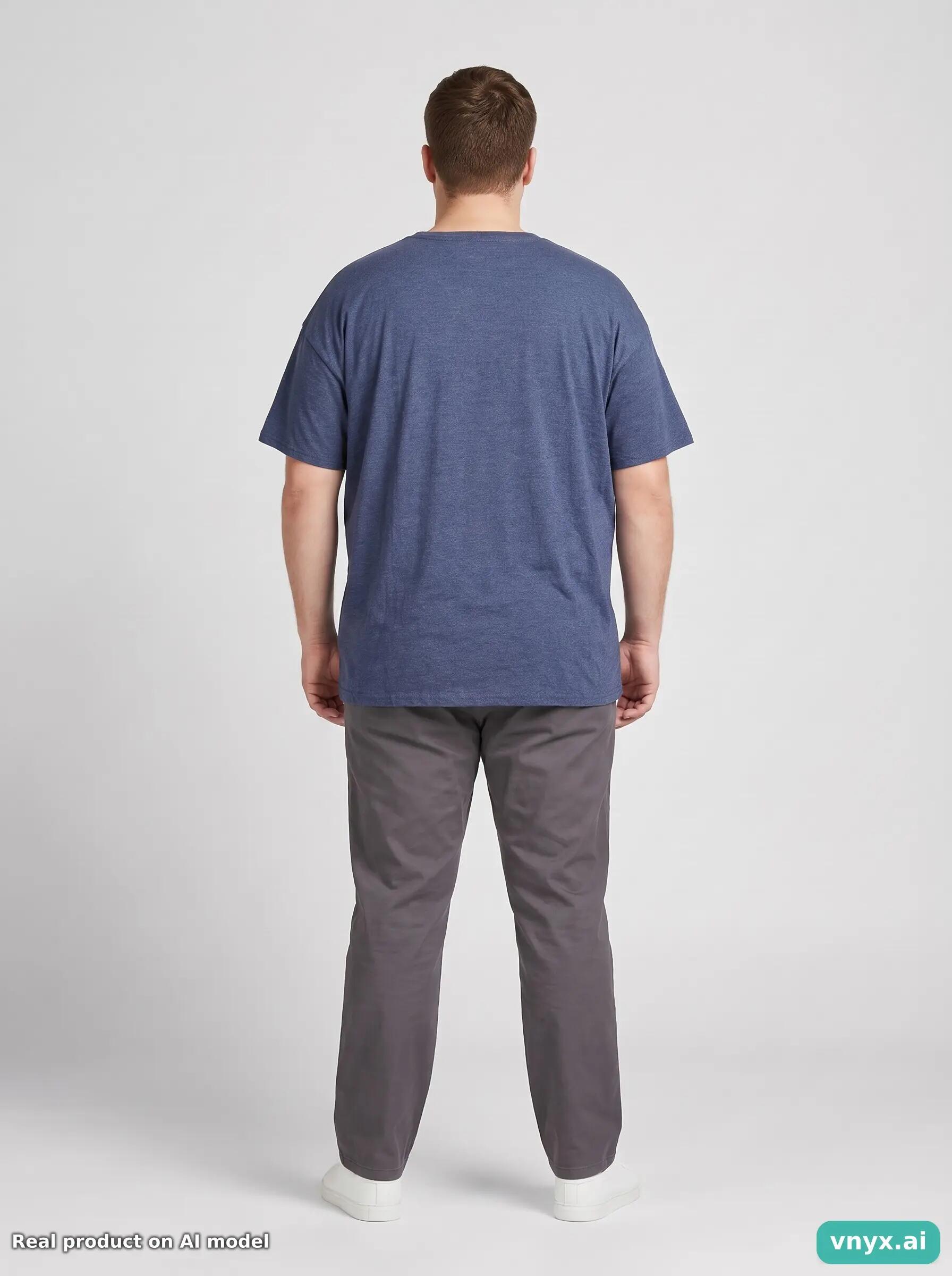 Second Life - Vintage Fruit of the Loom Dark Blue T-Shirt Men XXL 4/6