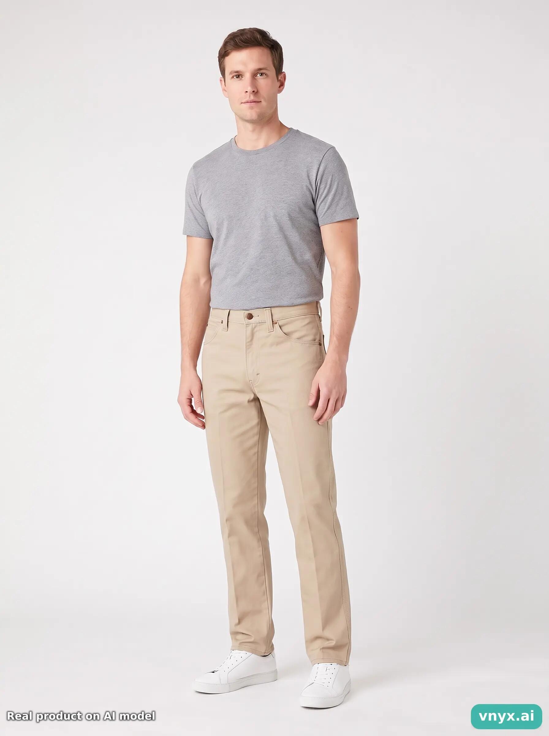 Second Life - Vintage Wrangler Beige Jeans Men W27 L34 5/6