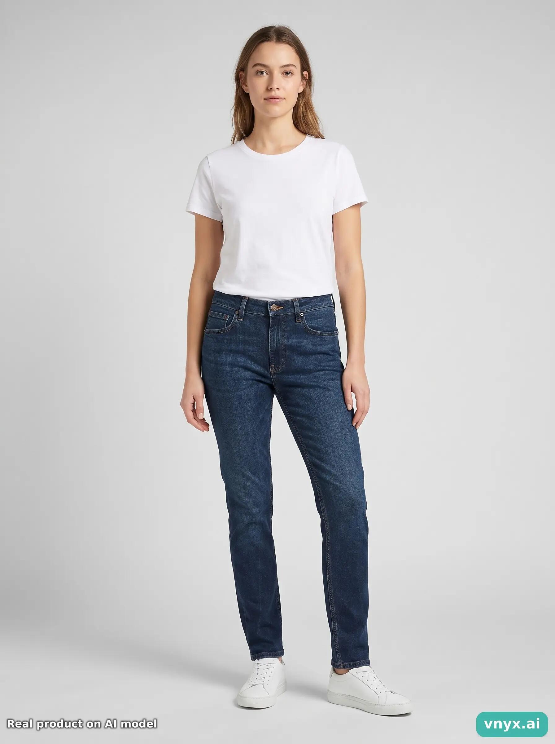 Second Life - Vintage Lee Dark Blue Jeans Women 30 L32 6/6