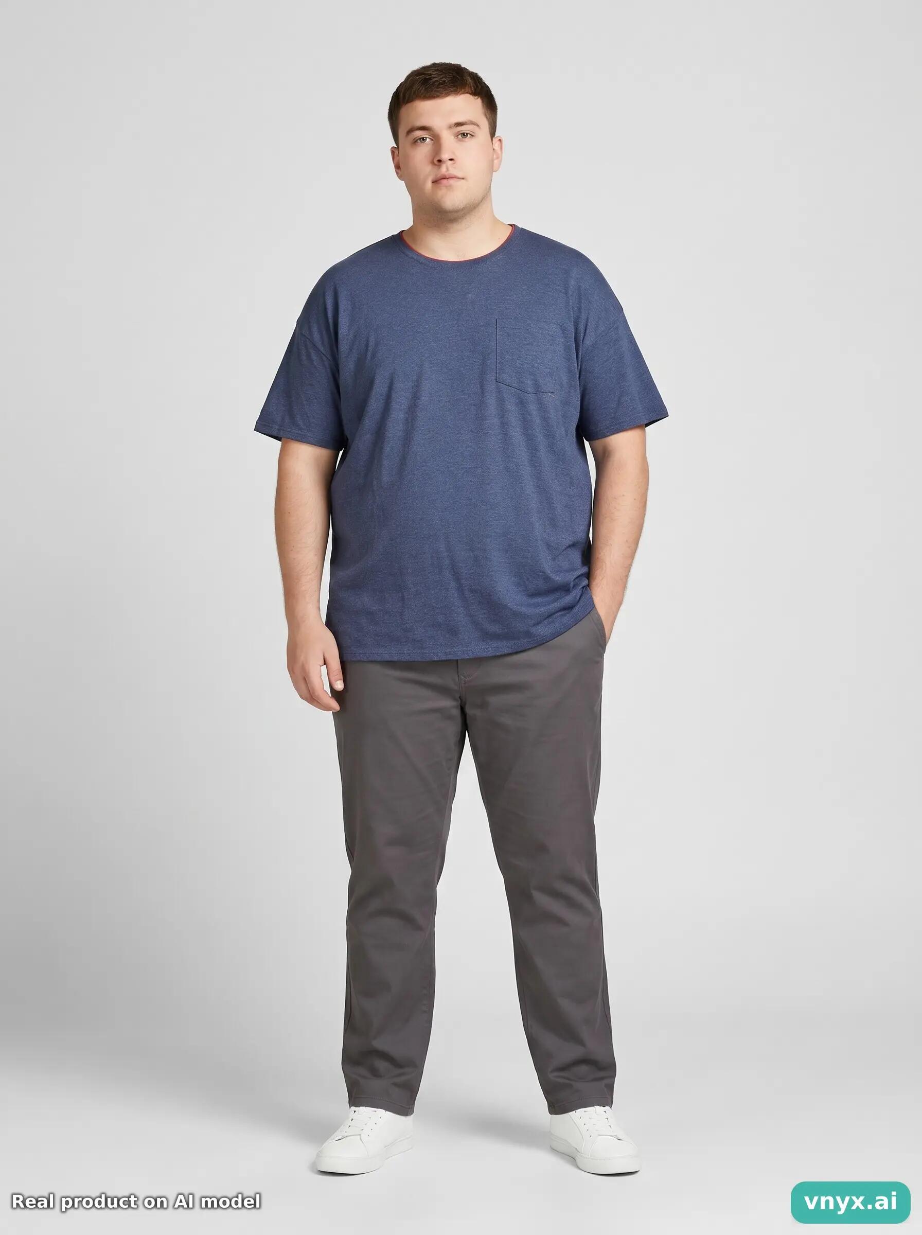 Second Life - Vintage Fruit of the Loom Dark Blue T-Shirt Men XXL 3/6