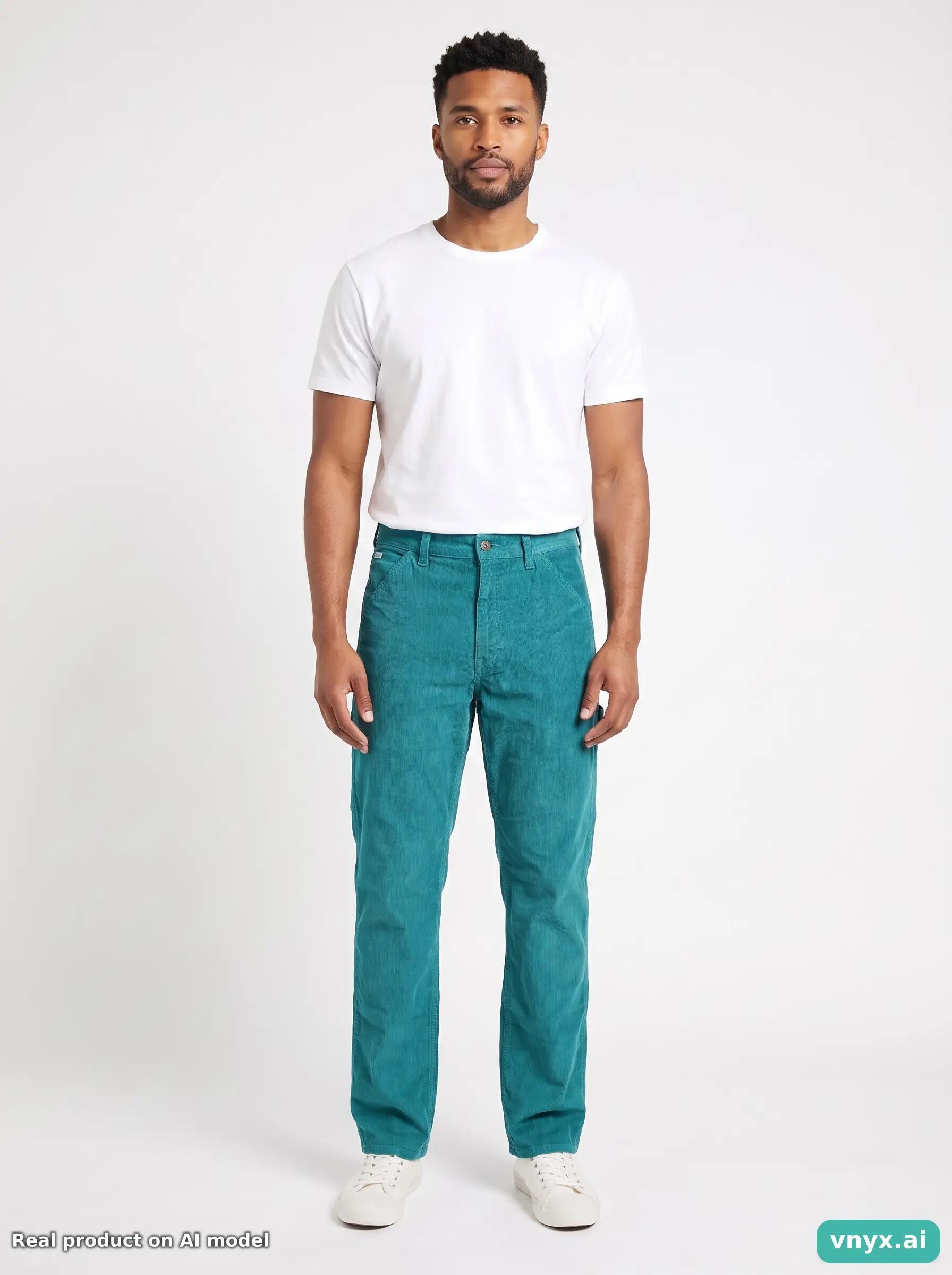 Second Life - Vintage Lee Teal Trousers Men W27 L34 6/6