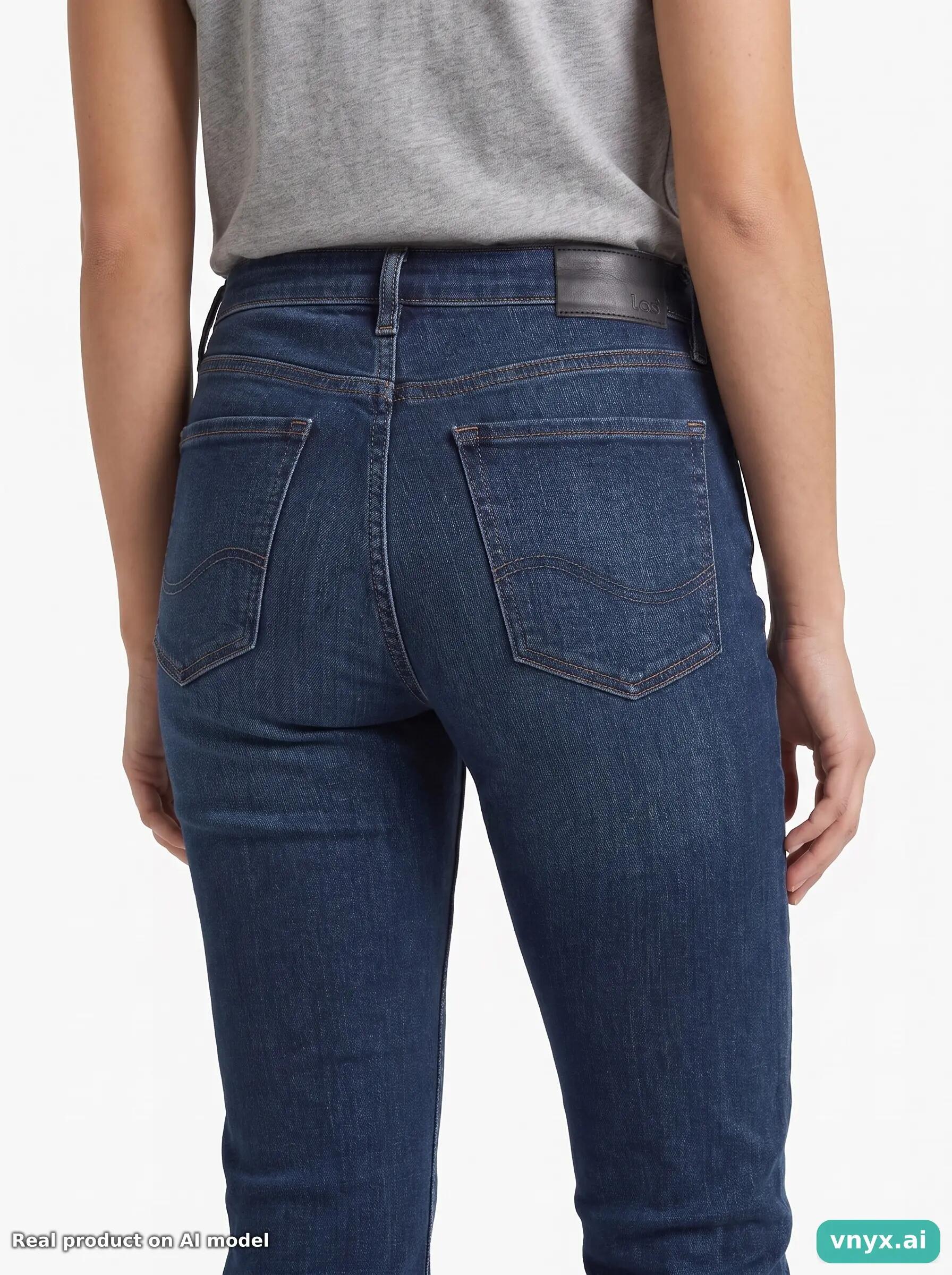 Second Life - Vintage Lee Dark Blue Jeans Women 30 L32 5/6