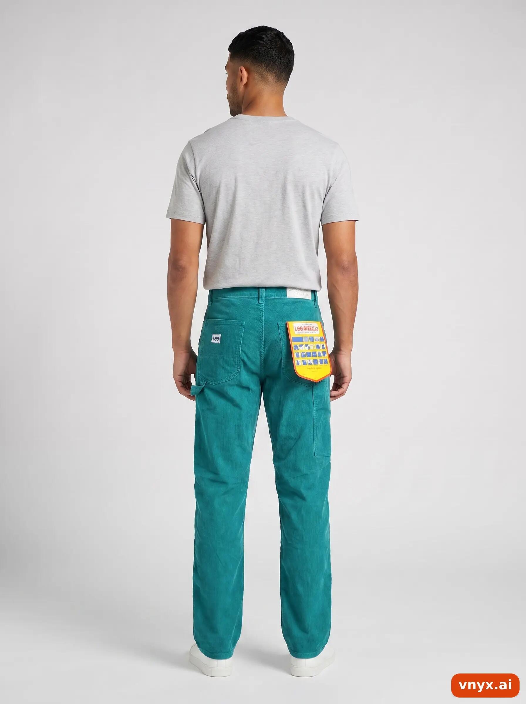 Second Life - Vintage Lee Teal Trousers Men W28 L34 4/6