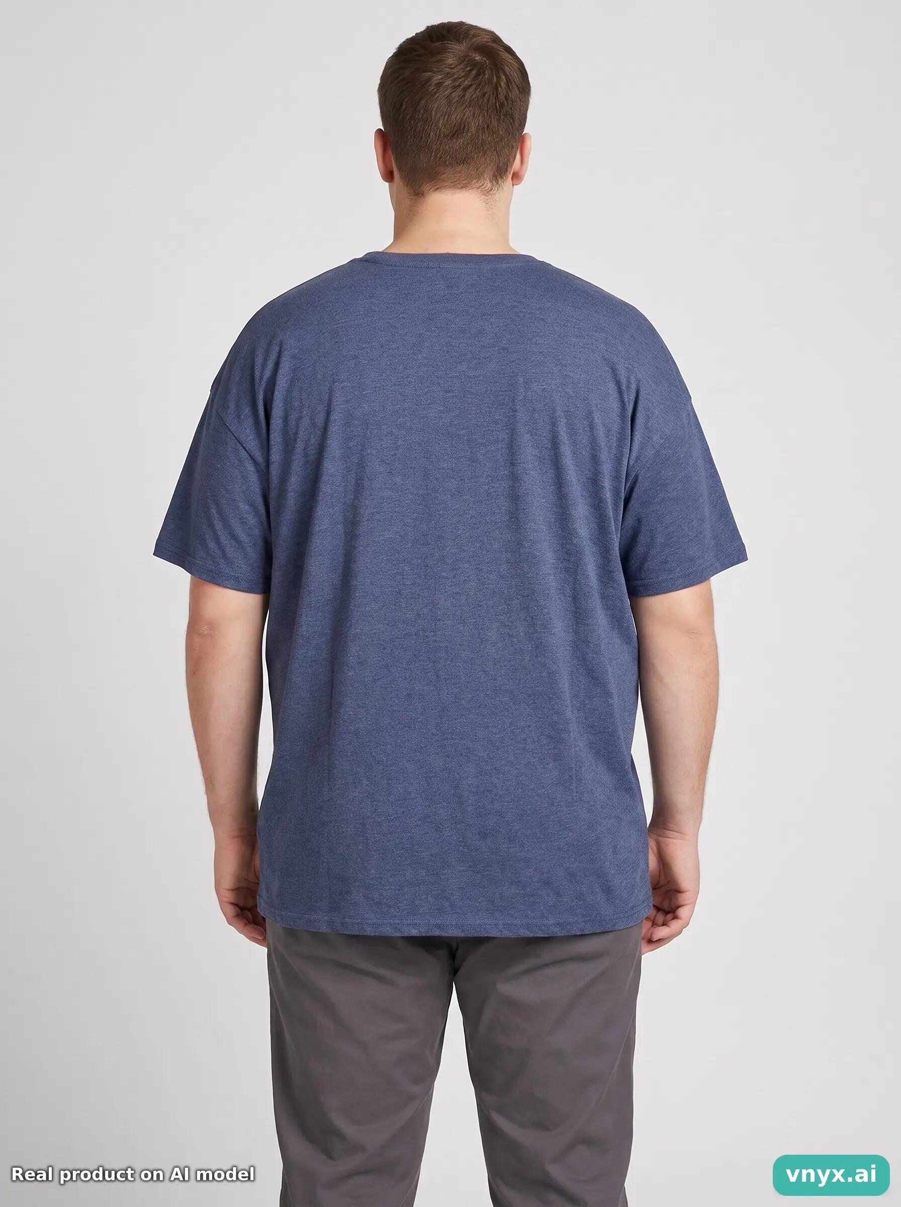 Second Life - Vintage Fruit of the Loom Dark Blue T-Shirt Men XXL 2/6