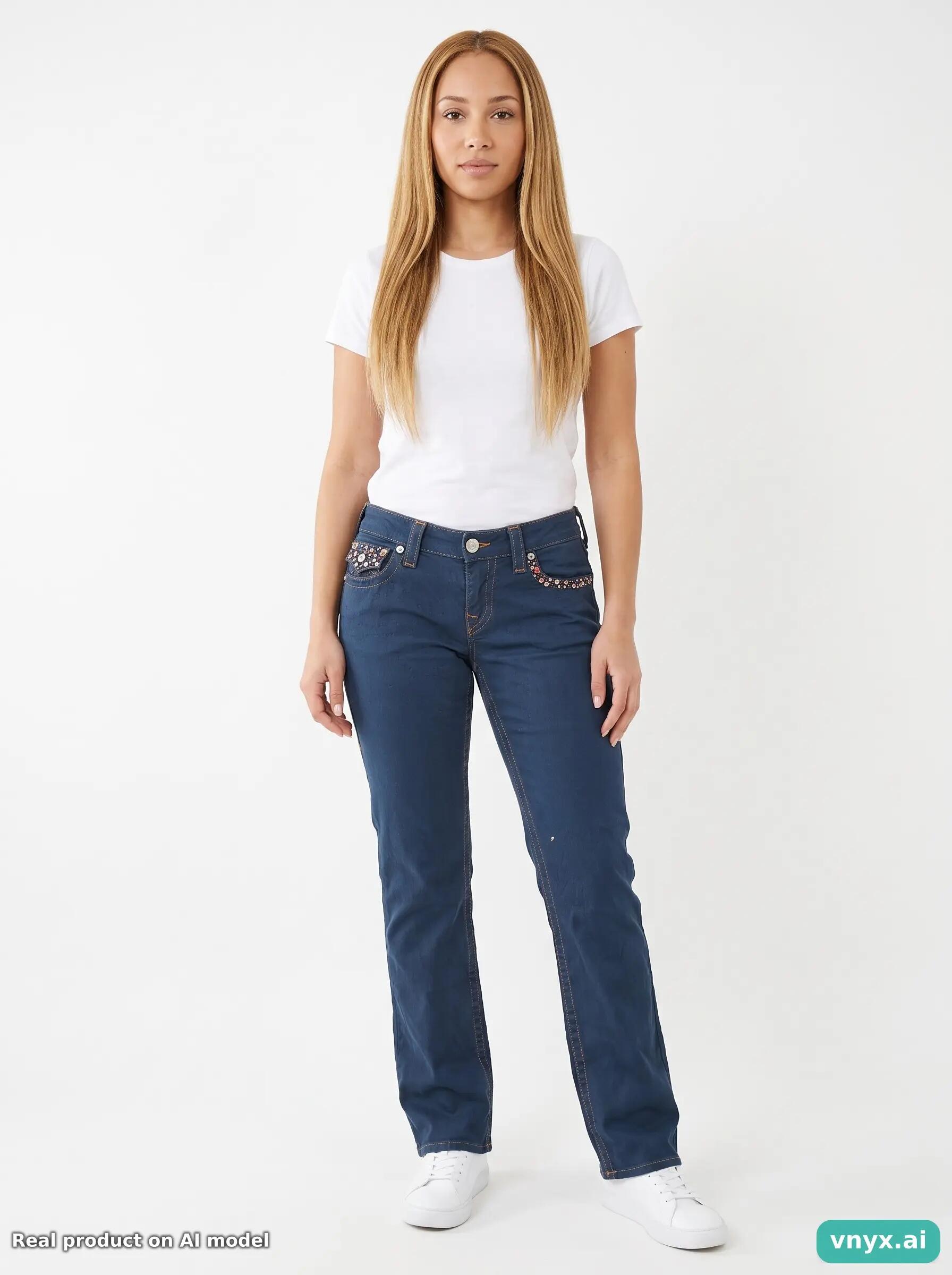 Second Life - Vintage True Religion Dark Blue Jeans Women 31 3/6