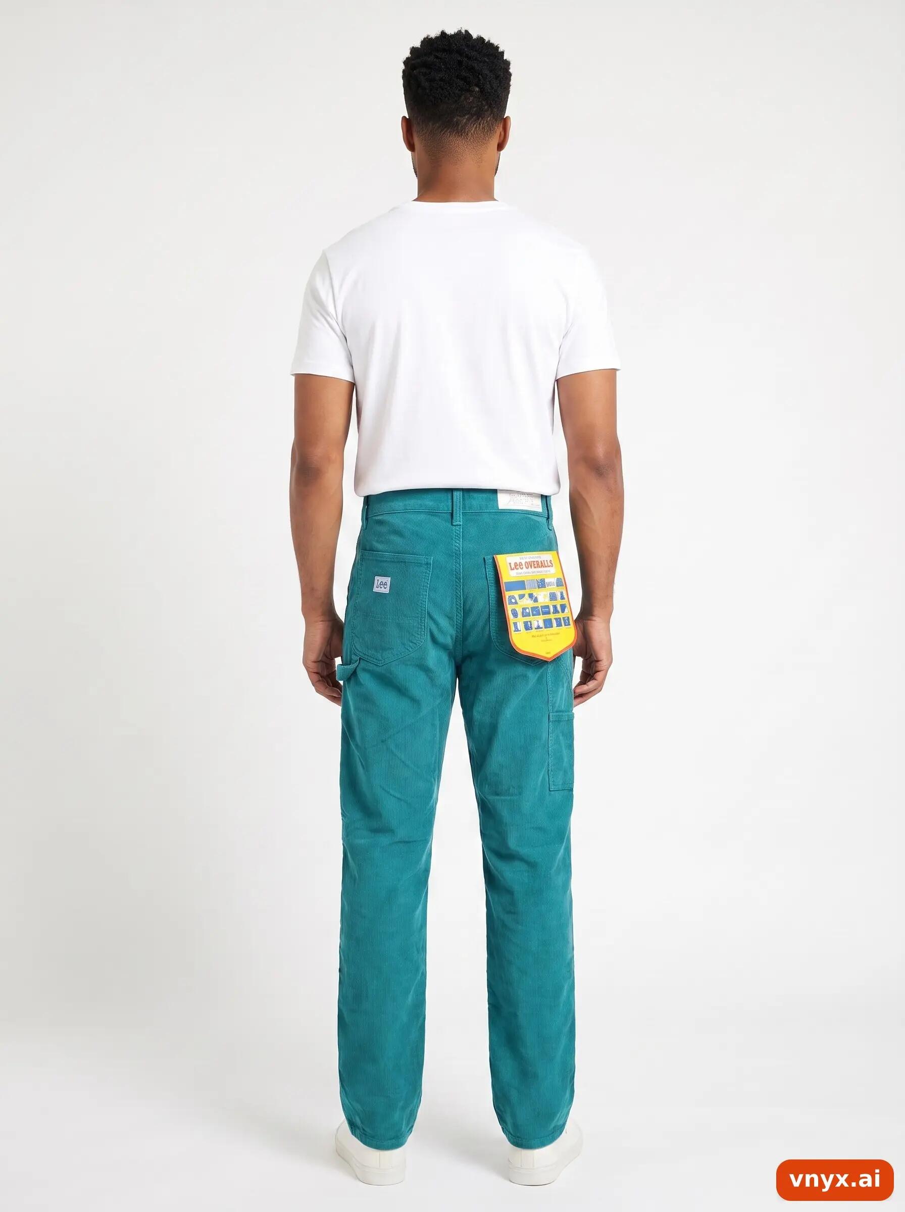Second Life - Vintage Lee Teal Trousers Men W27 L34 4/6