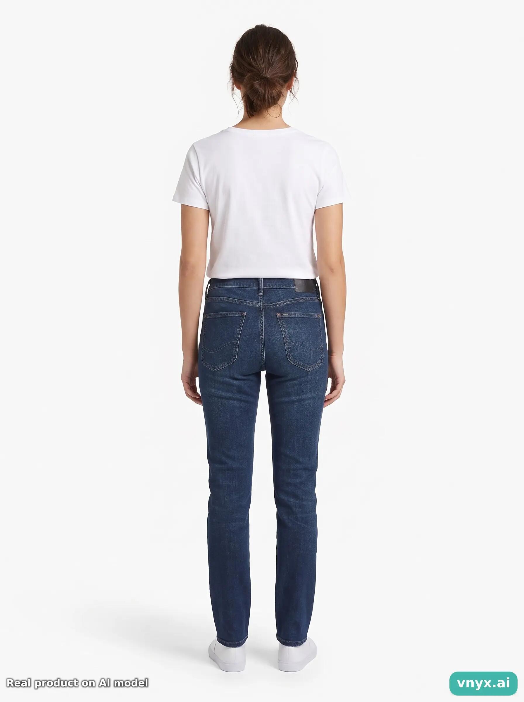 Second Life - Vintage Lee Dark Blue Jeans Women 30 L32 4/6