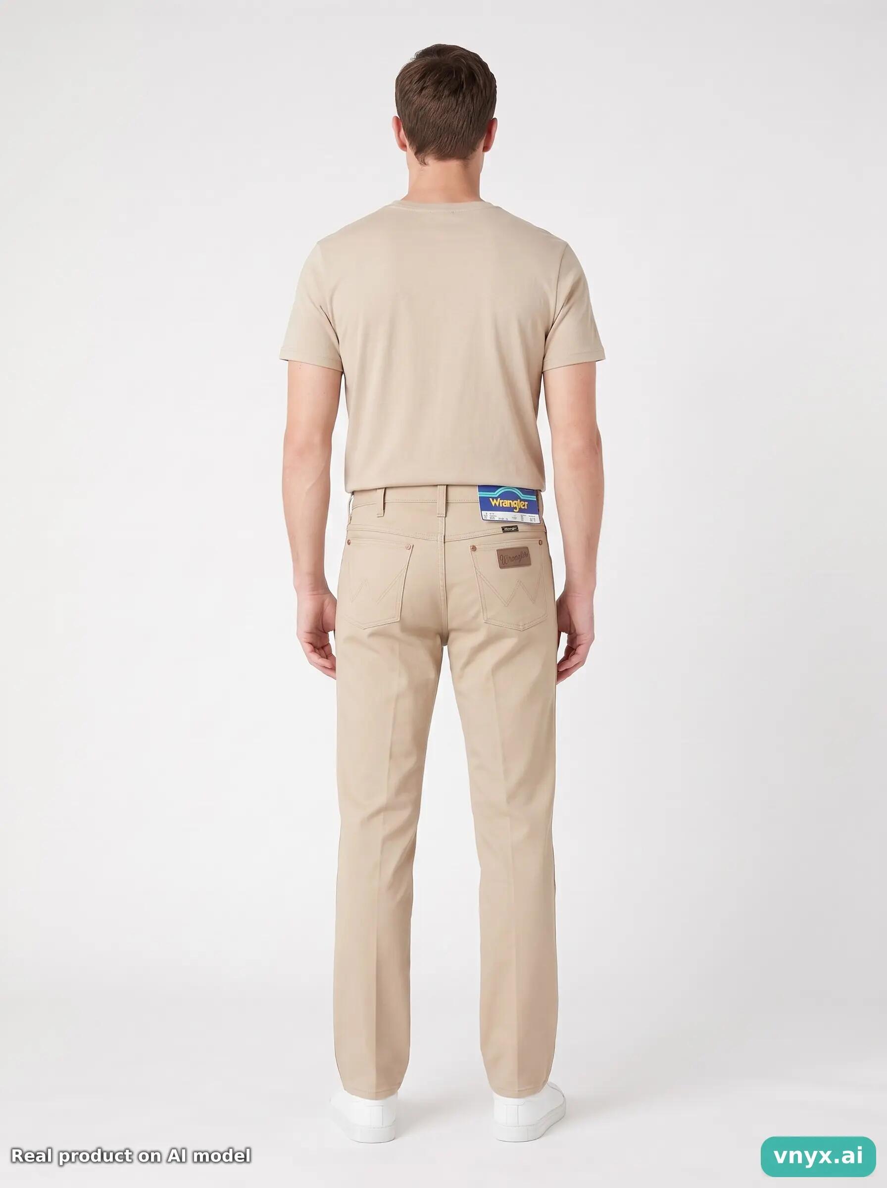 Second Life - Vintage Wrangler Beige Jeans Men W27 L34 2/6
