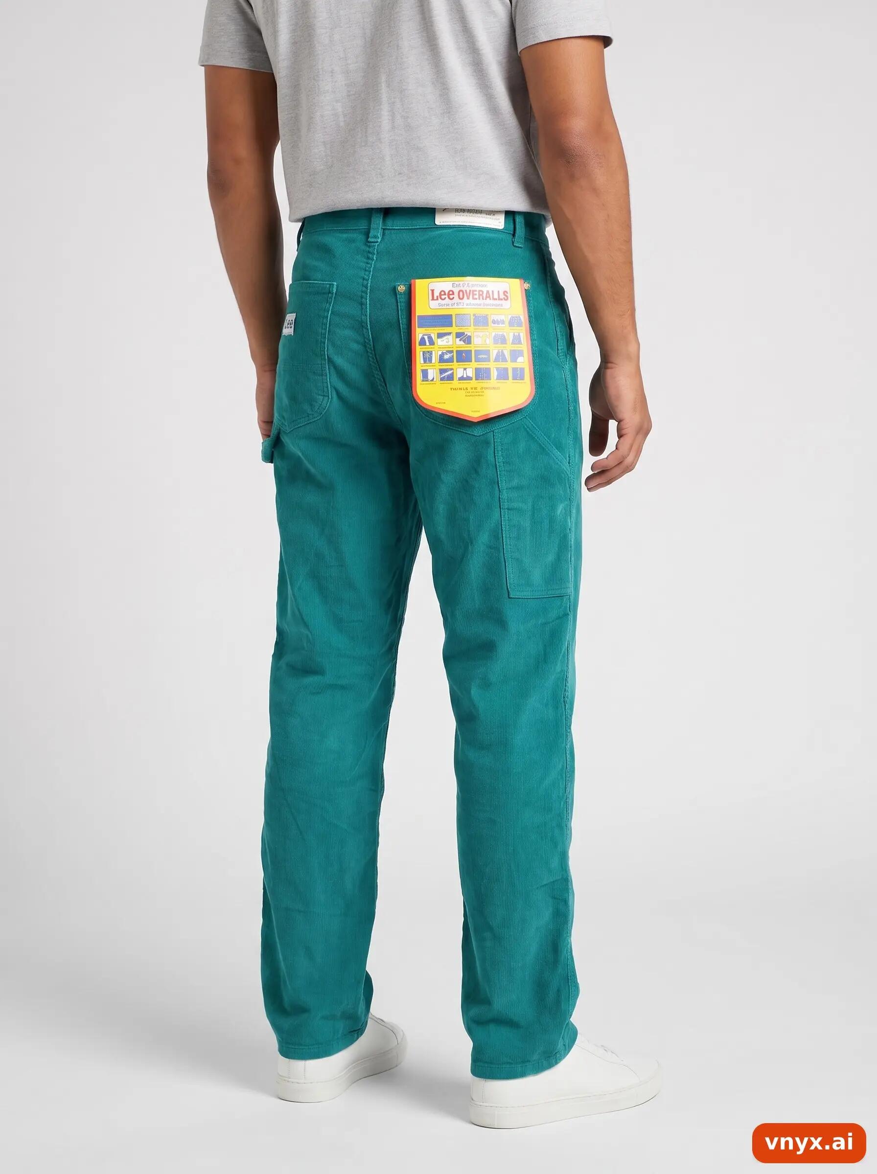 Second Life - Vintage Lee Teal Trousers Men W28 L34 2/6