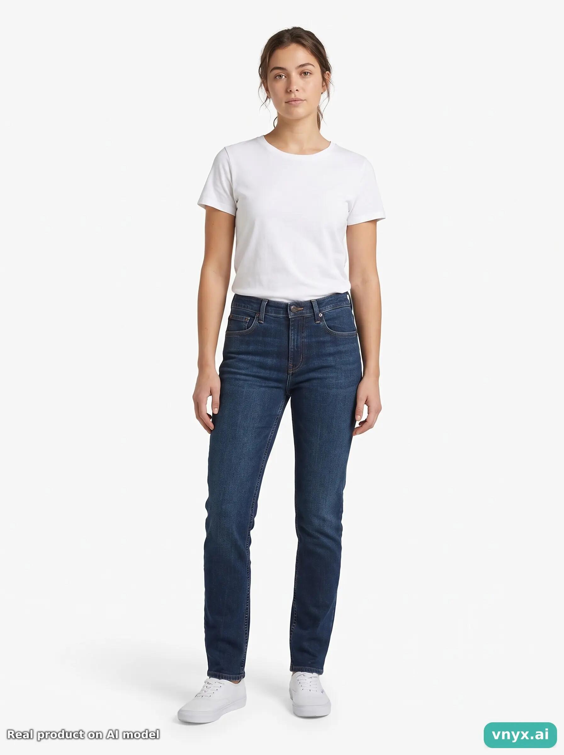 Second Life - Vintage Lee Dark Blue Jeans Women 30 L32 3/6