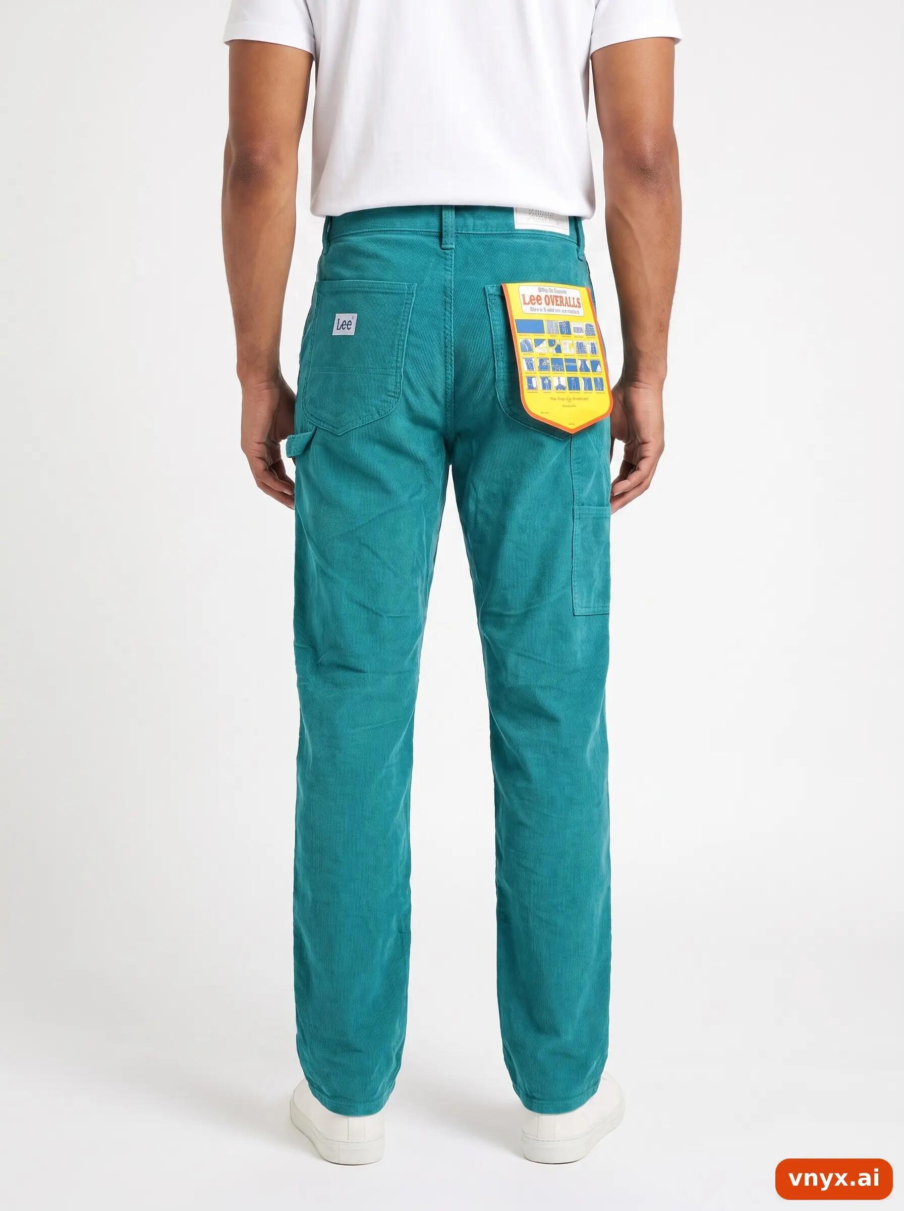 Second Life - Vintage Lee Teal Trousers Men W27 L34 2/6