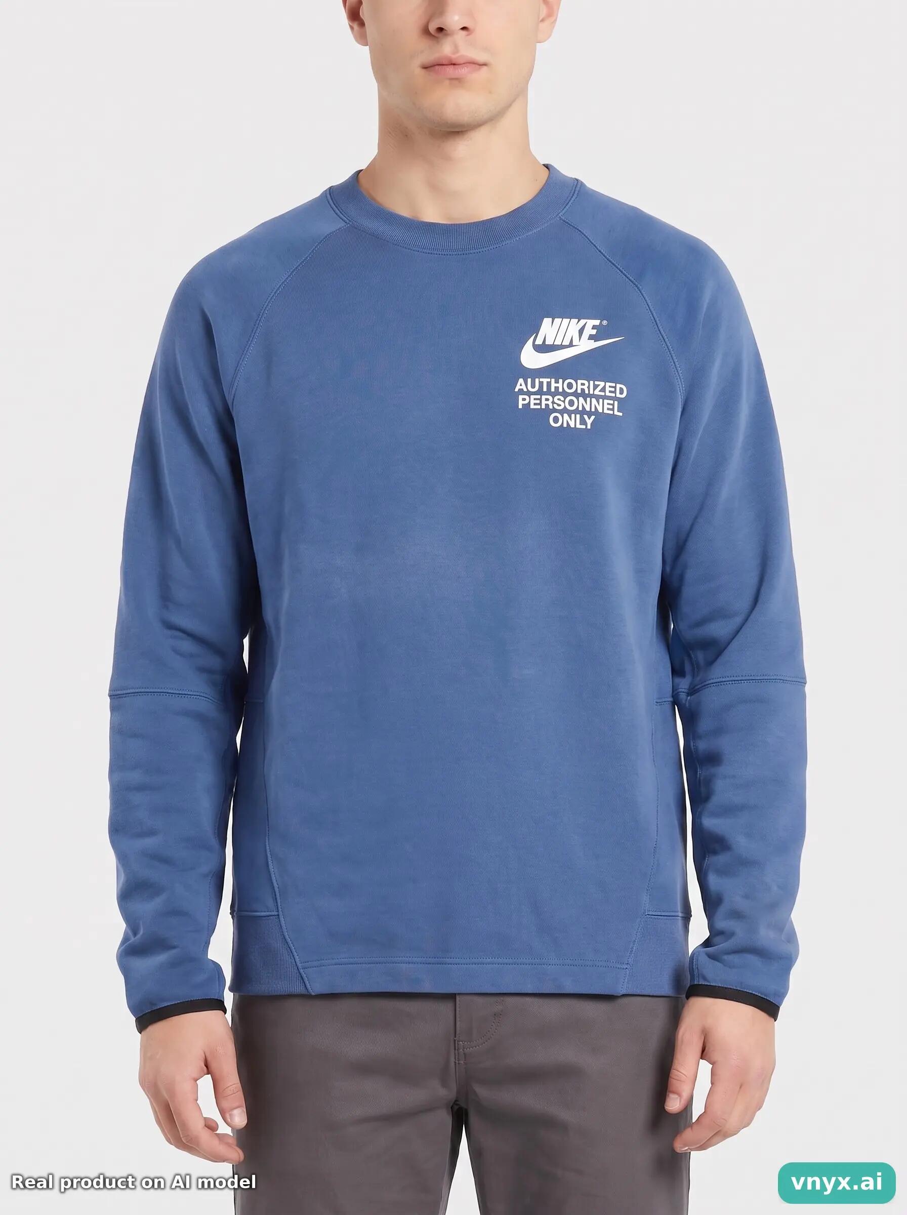 Second Life - Vintage Nike Blue Sweatshirt Men M 6/6
