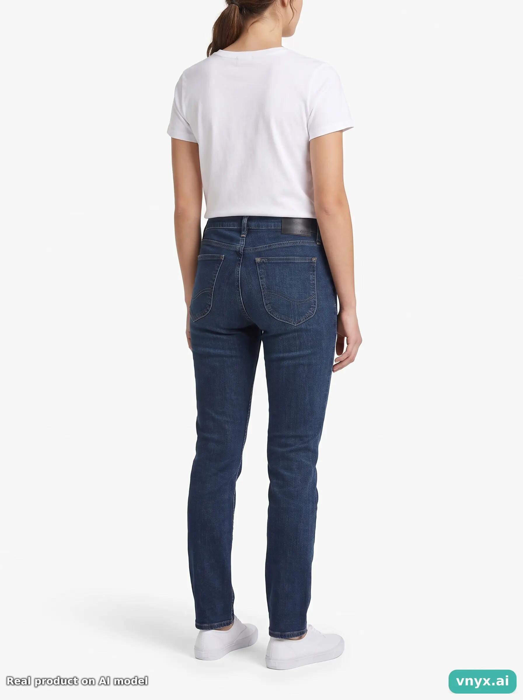 Second Life - Vintage Lee Dark Blue Jeans Women 30 L32 2/6