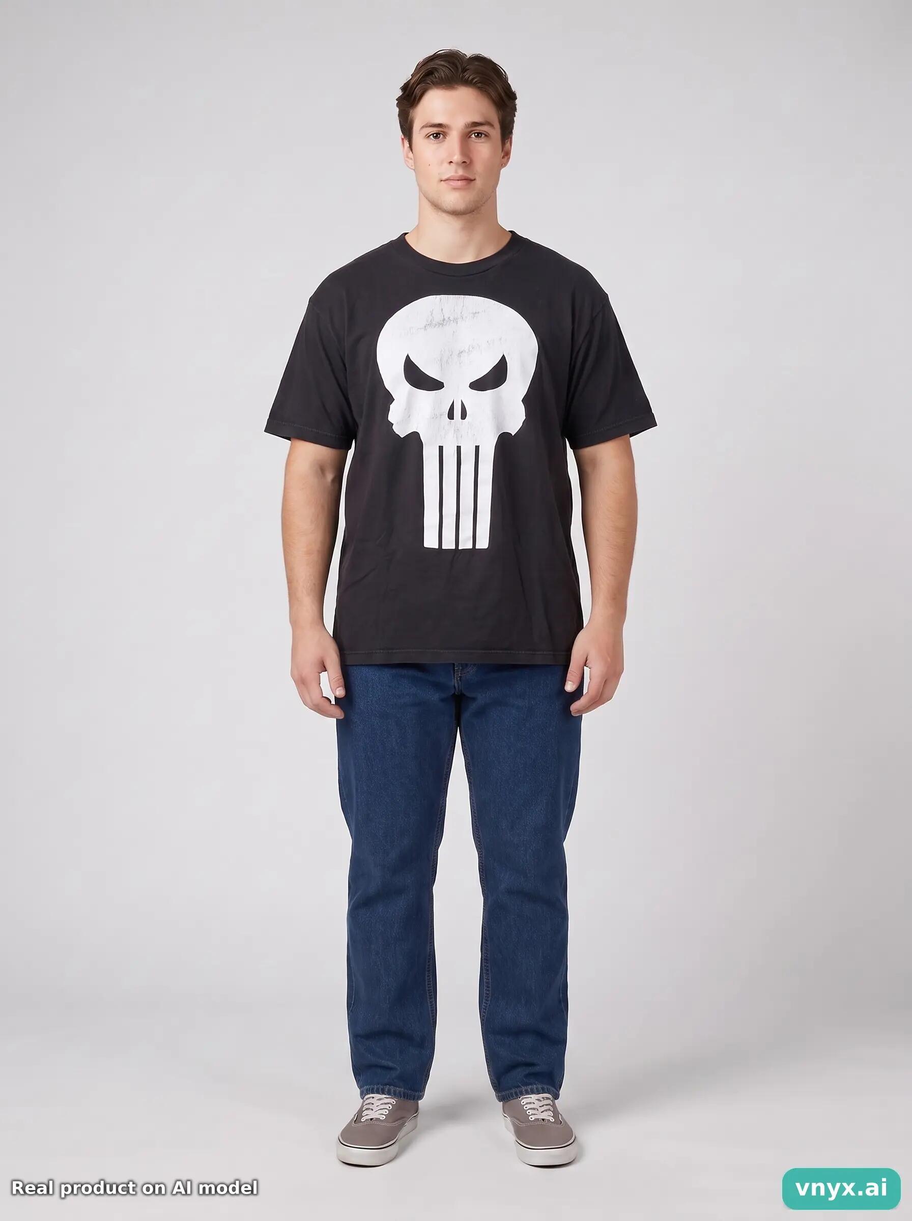 Second Life - Vintage MARVEL Deep Black T-Shirt Men L 6/6
