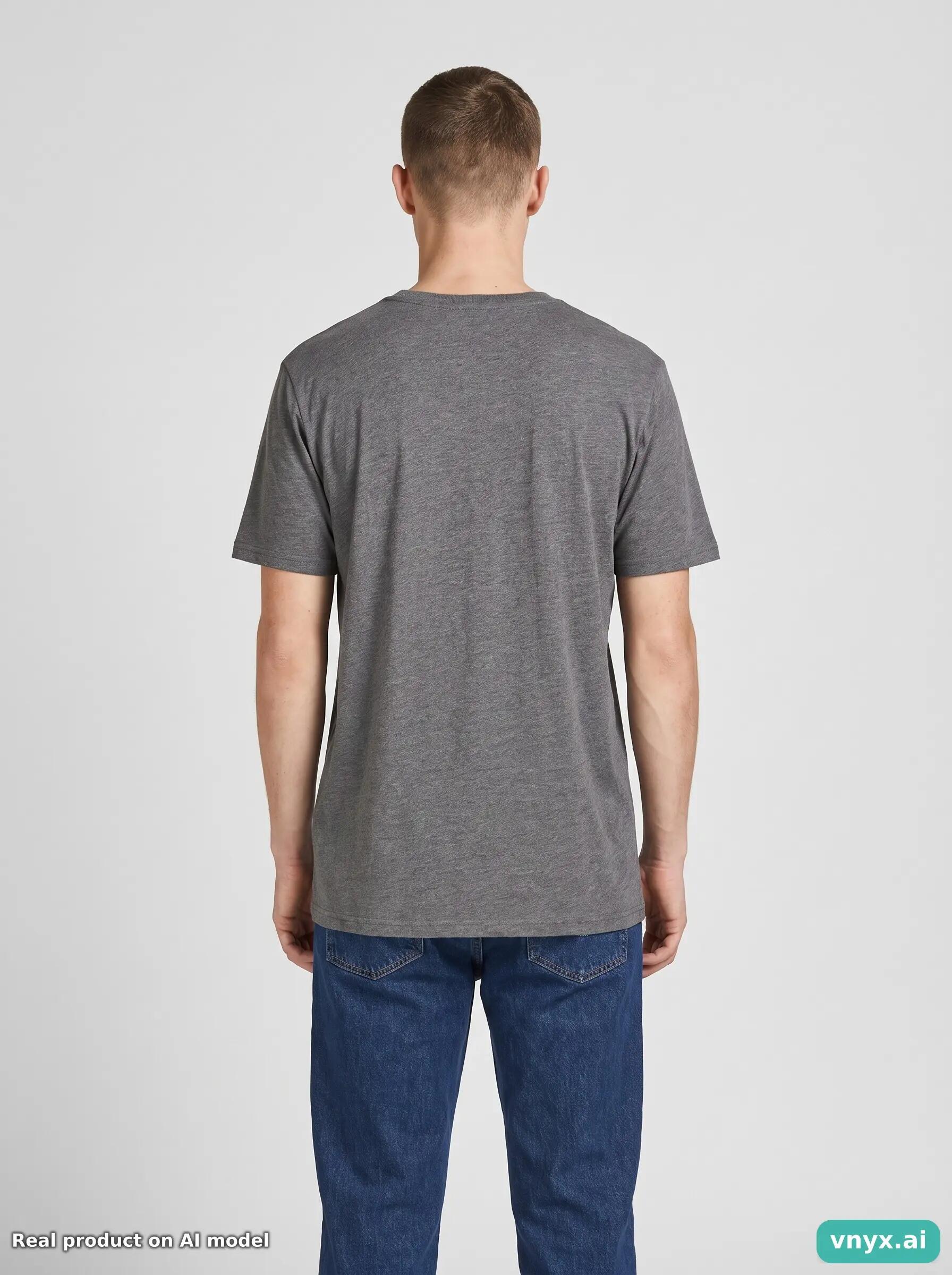 Second Life - Vintage ONLY & SONS Grey T-Shirt Men M 5/6