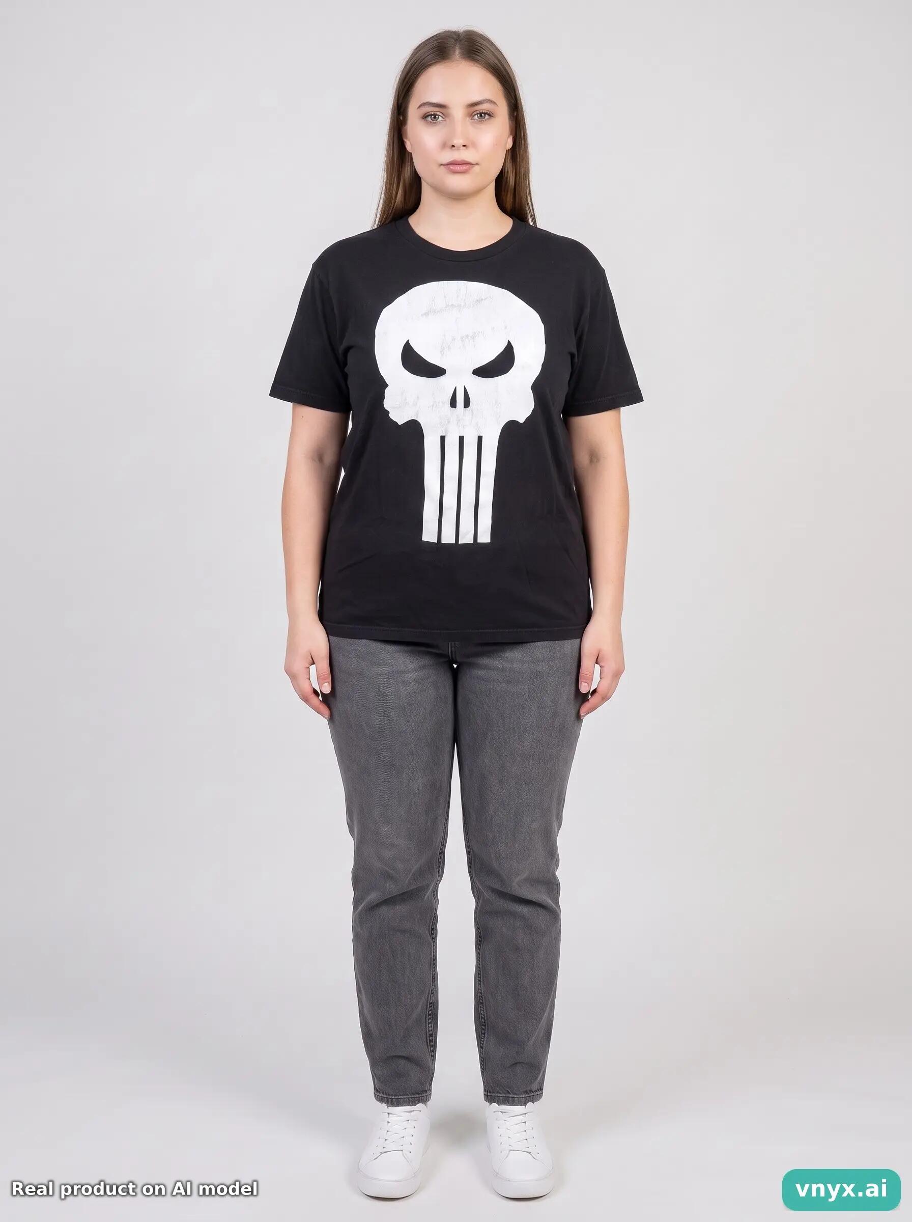 Second Life - Vintage MARVEL Jet Black T-Shirt Women L 6/6