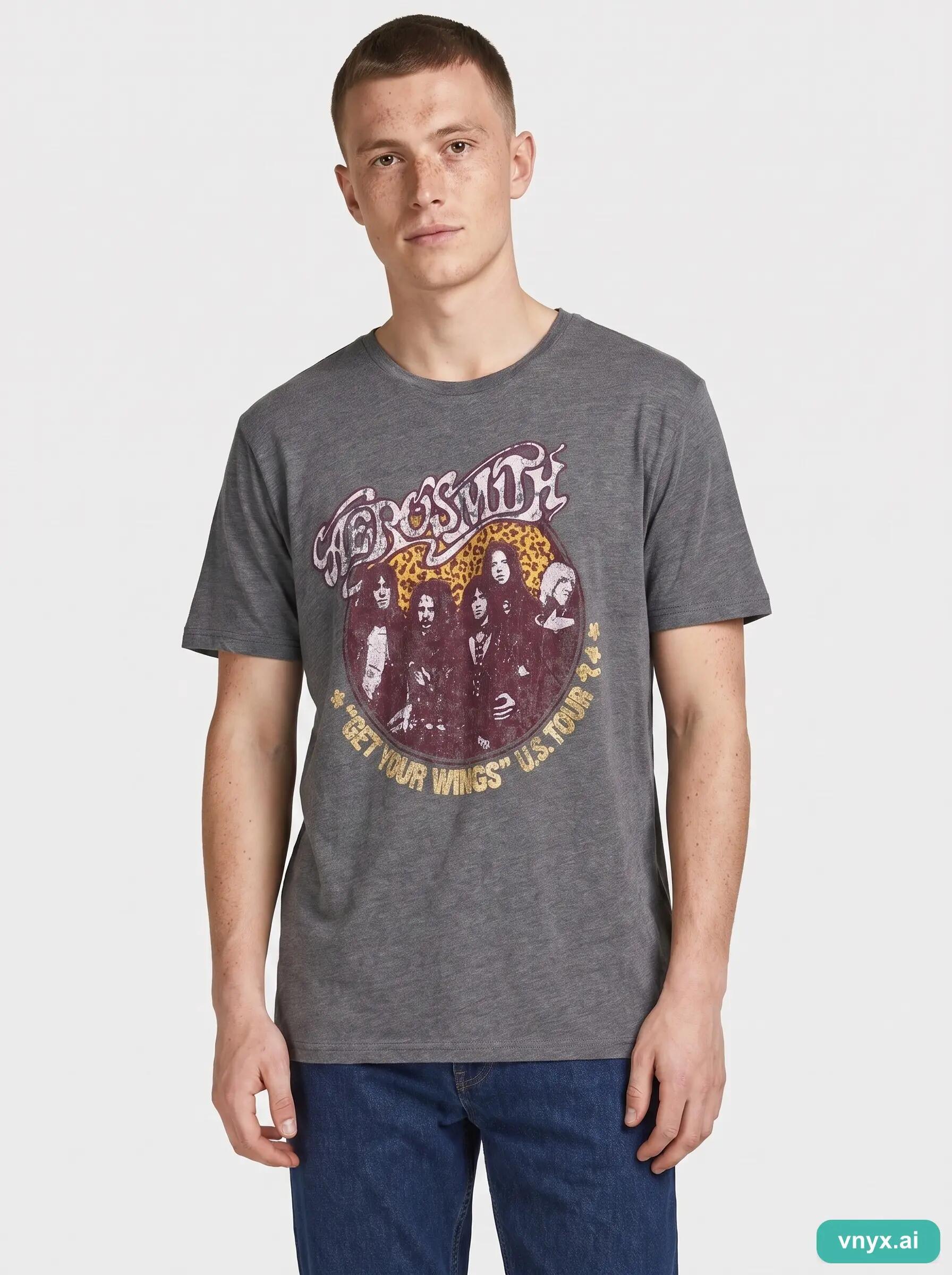 Second Life - Vintage ONLY & SONS Grey T-Shirt Men M 4/6