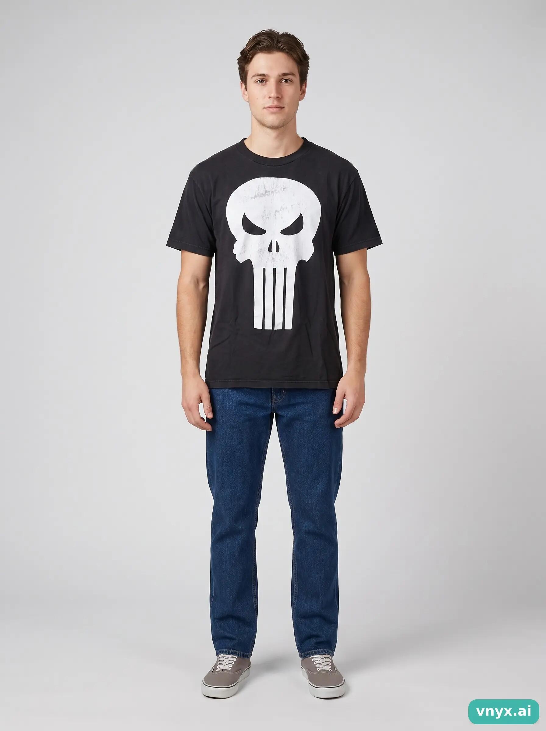 Second Life - Vintage MARVEL Deep Black T-Shirt Men L 3/6